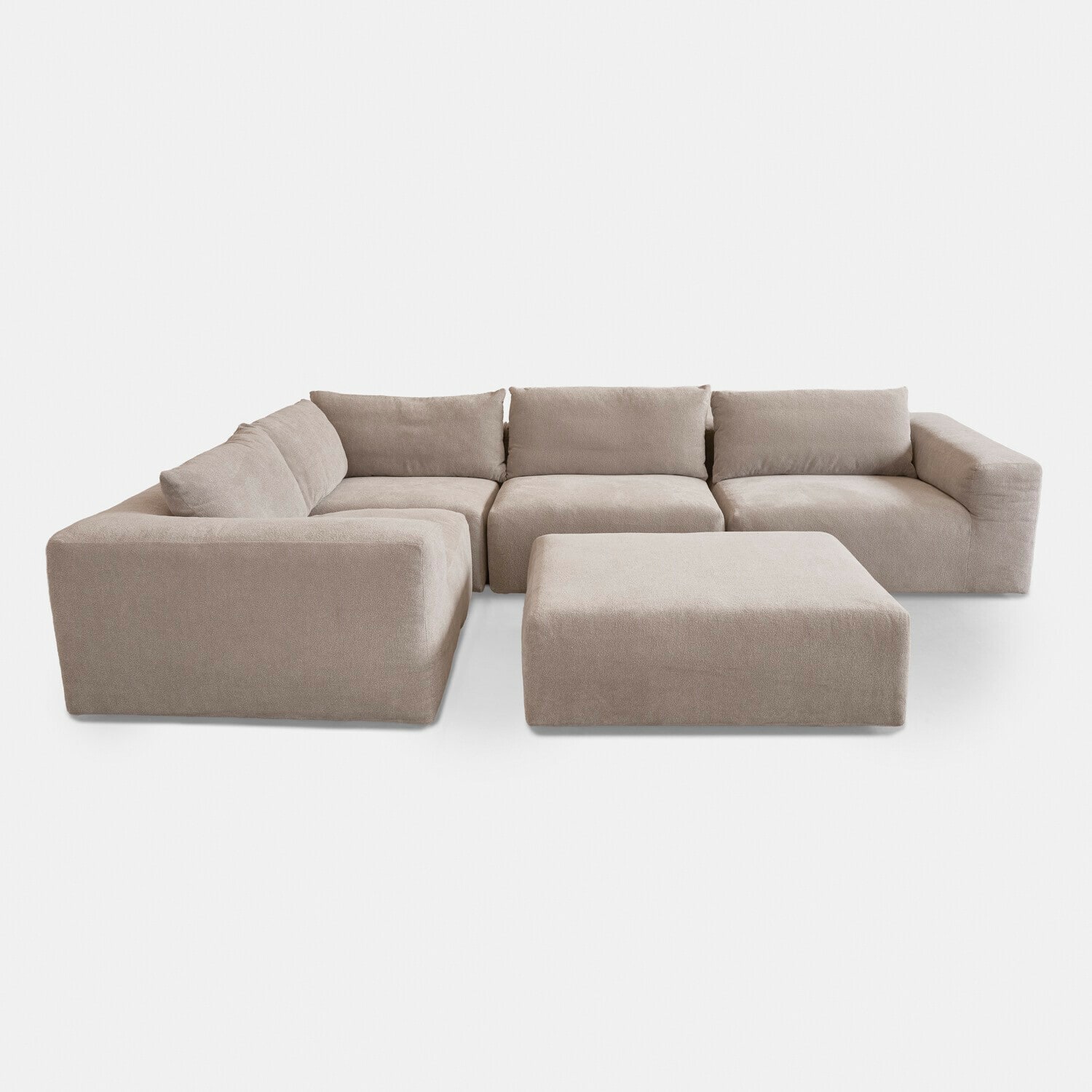 Divano modulare con pouf Northcombe