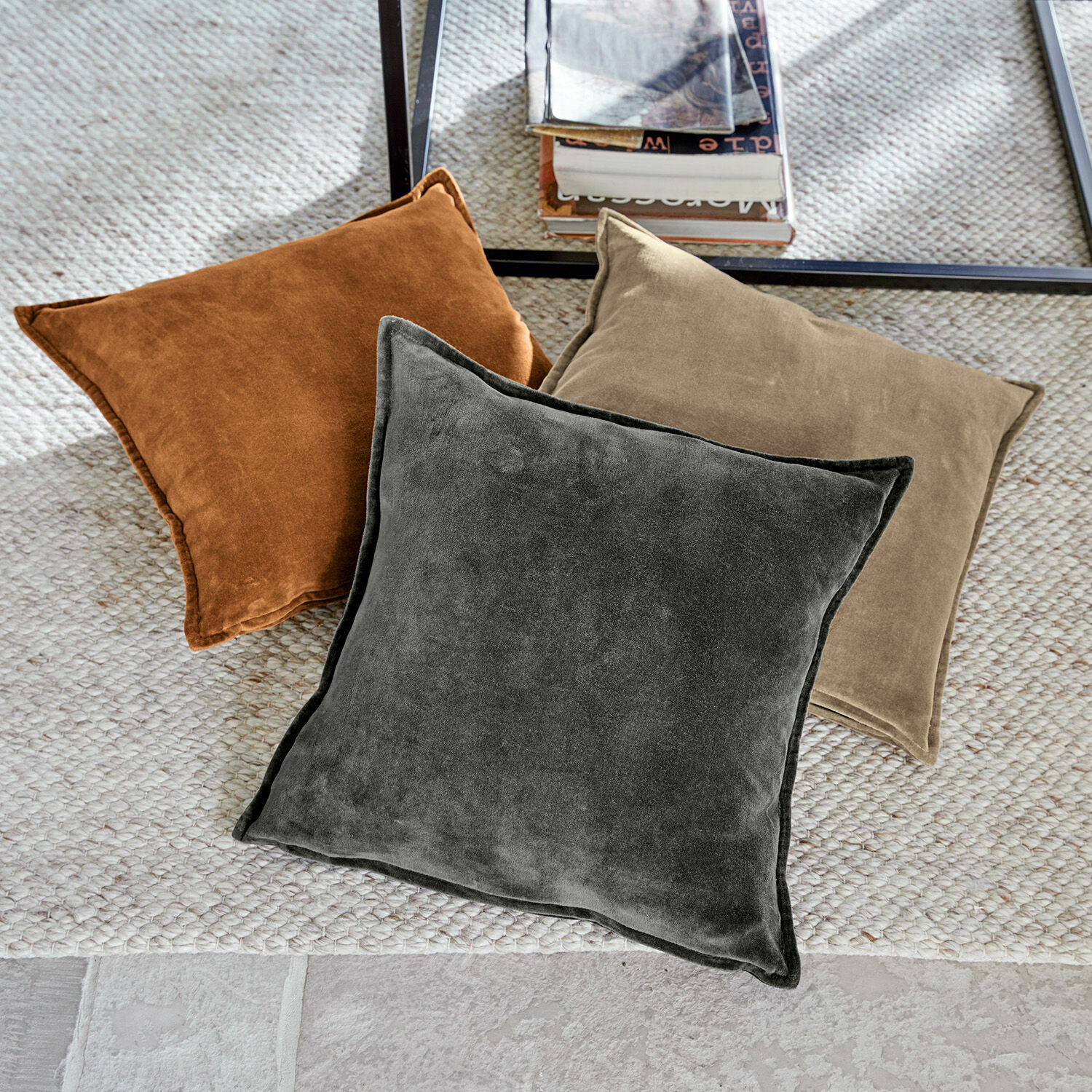 Set di 3 copricuscini Lumeau