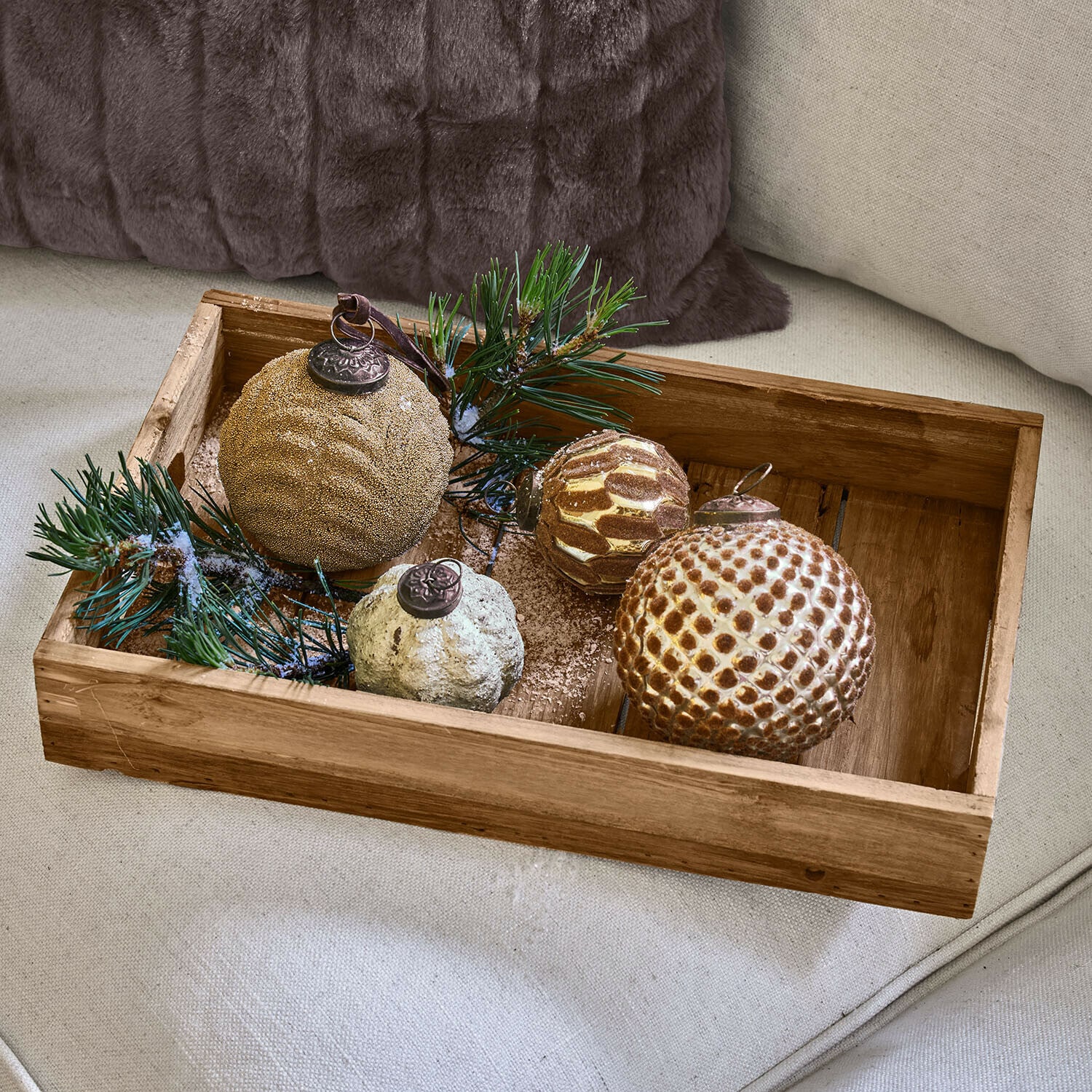 Set di 4 palline di Natale Tamarun
