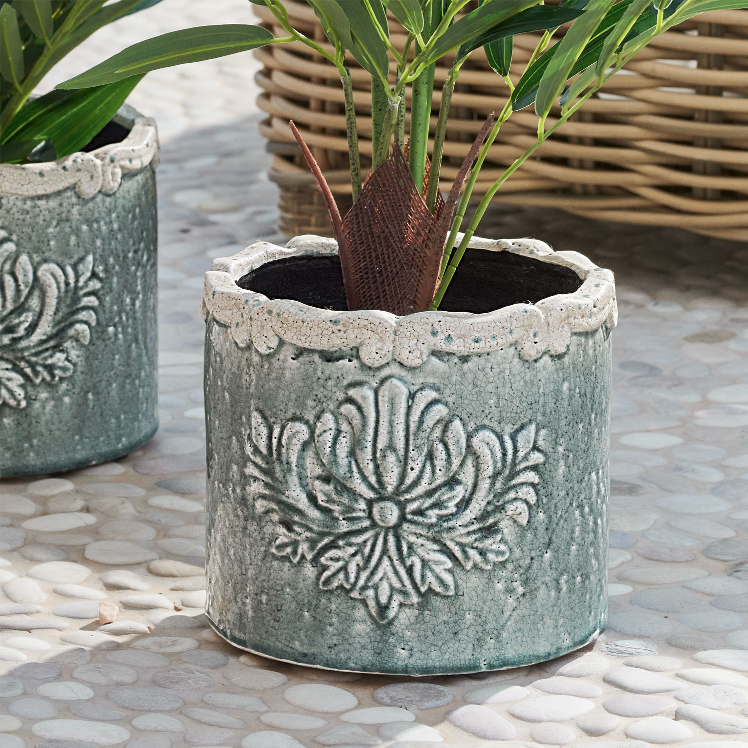 Coppia di portavasi Aristos