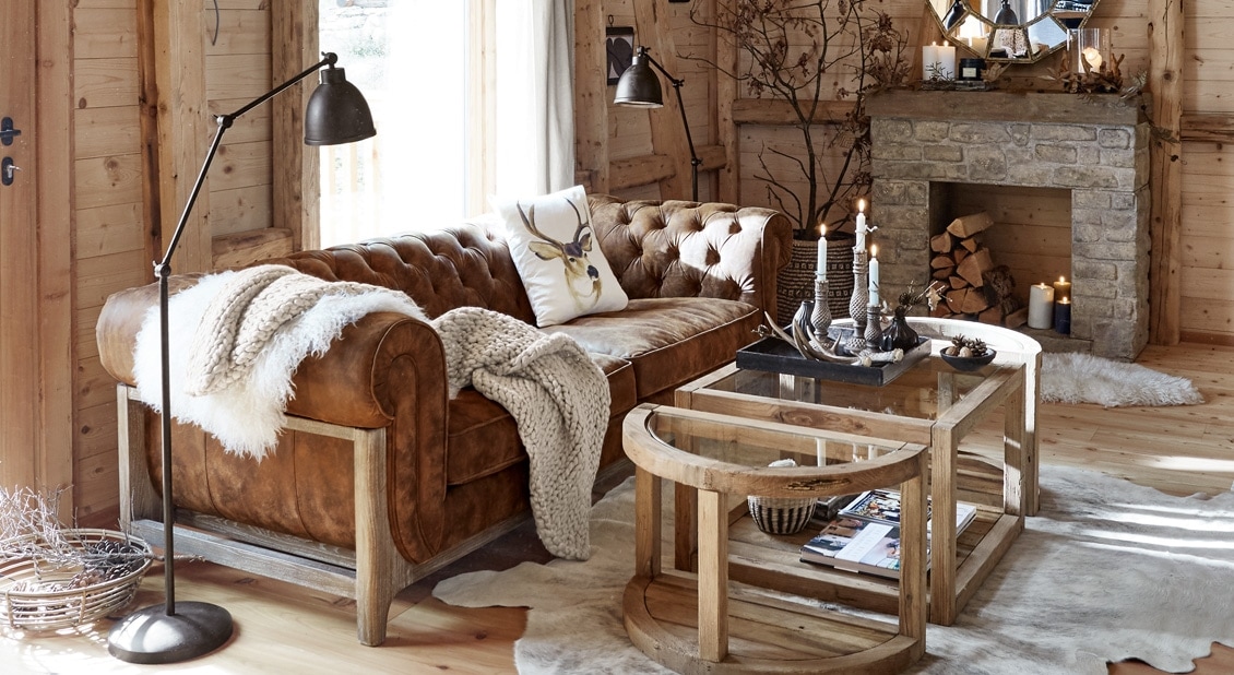 Look rustico per lo stile chalet