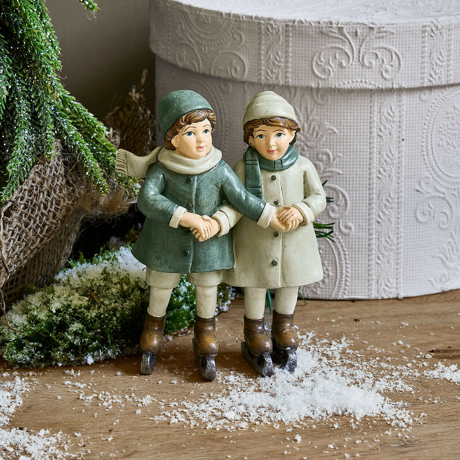 Bambini decorativi con pattini Jerries
