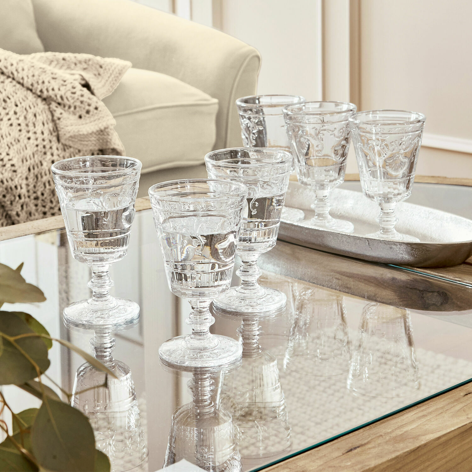 Set di 6 bicchieri da vino Beroille