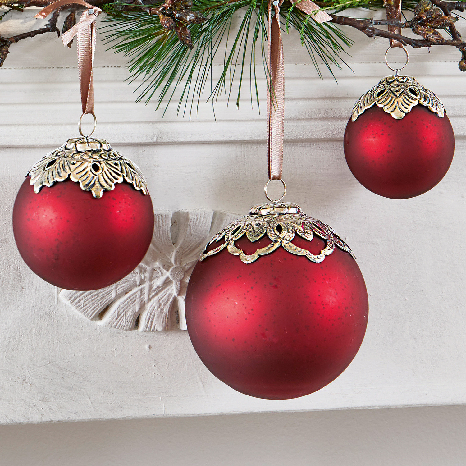 Set di 6 decorazioni natalizie Valyn