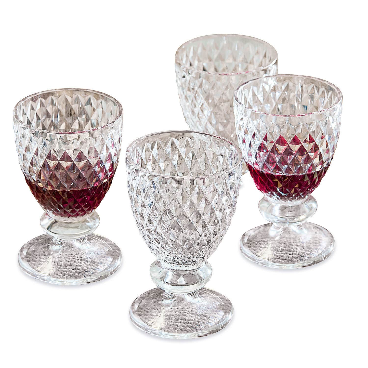 Set di 4 bicchieri da vino Nantes
