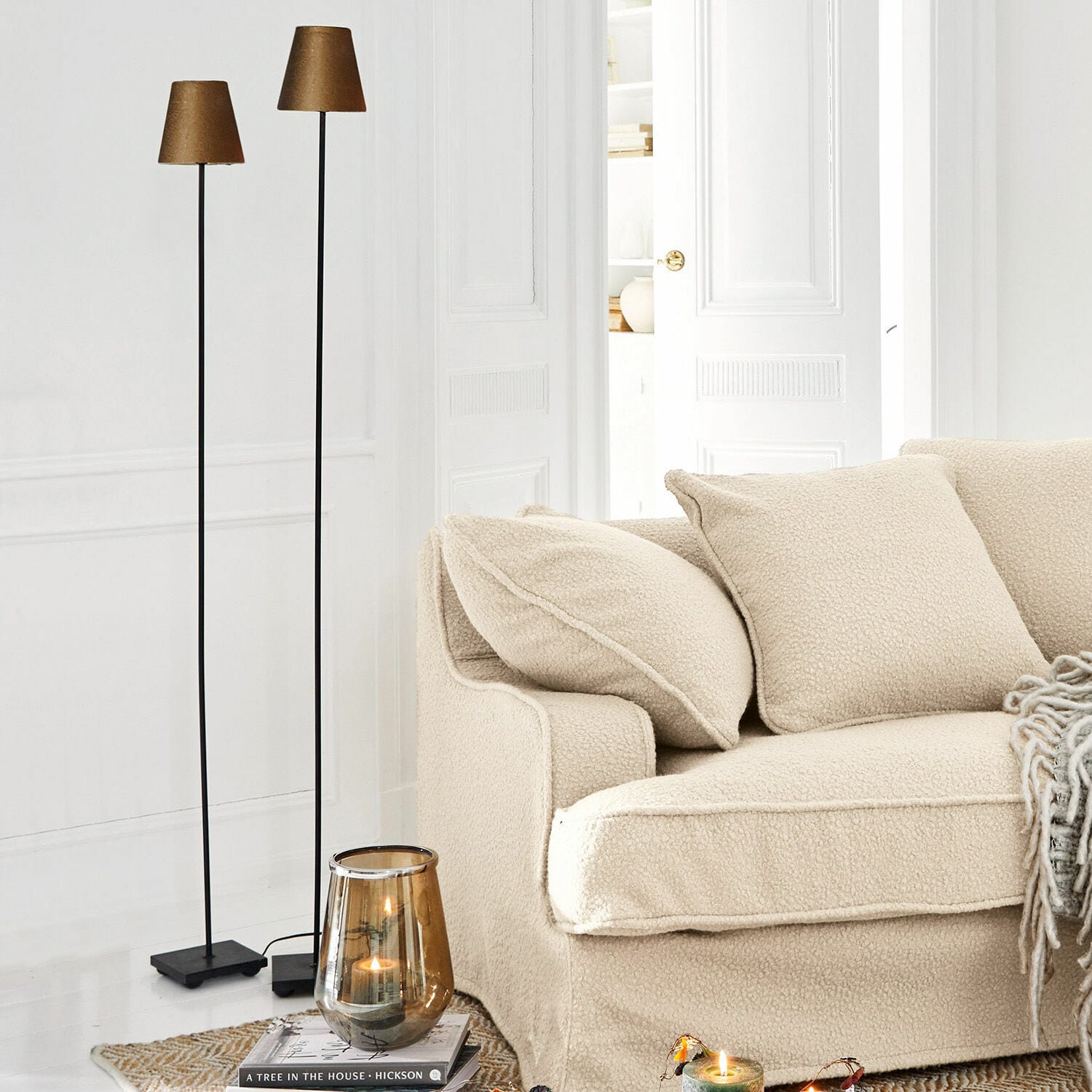 Coppia di lampade a stelo Tacoma