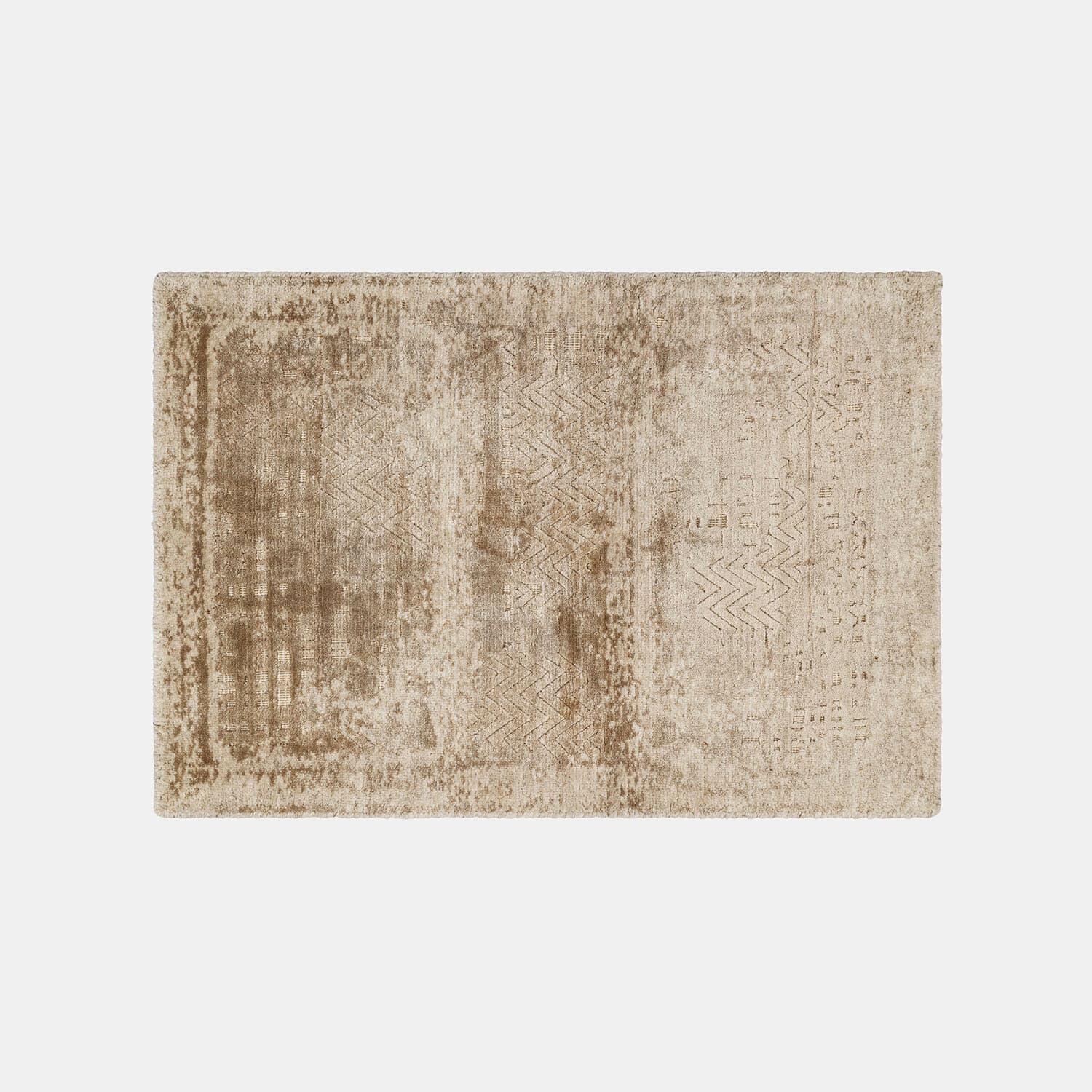 Tappeto Ashmere Tappeto beige con motivo delicato in materiale morbido, ideale per soggiorno o camera da letto