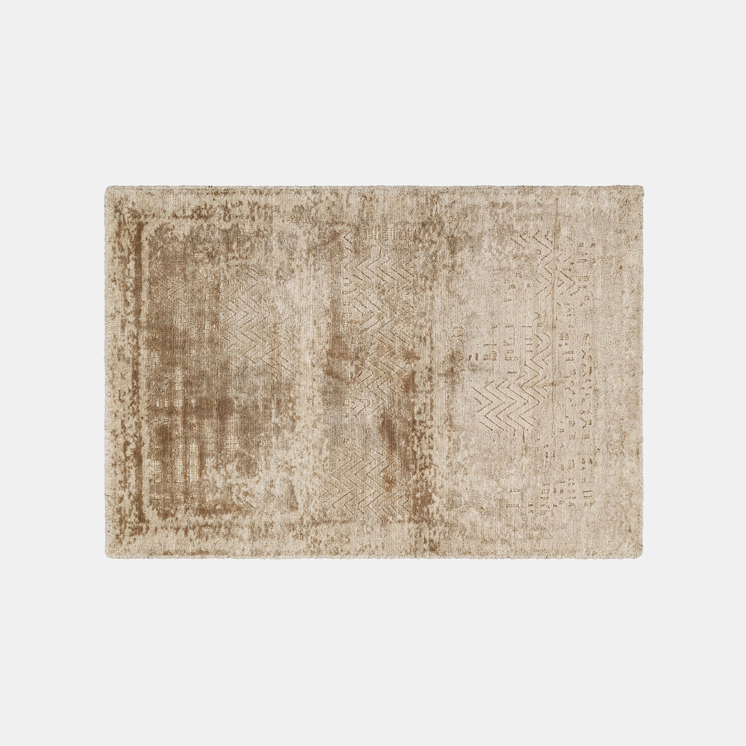 Tappeto Ashmere Tappeto beige con motivo delicato in materiale morbido, ideale per soggiorno o camera da letto