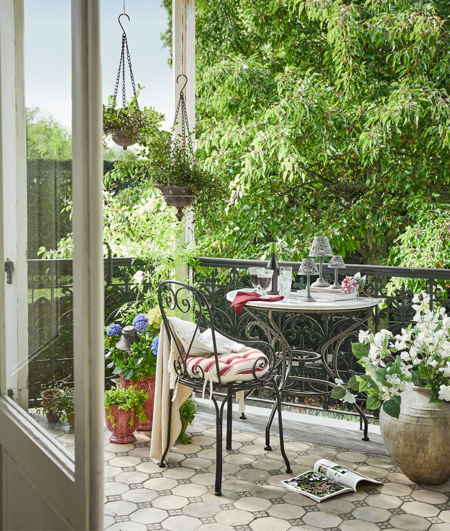 Balcone in fiore