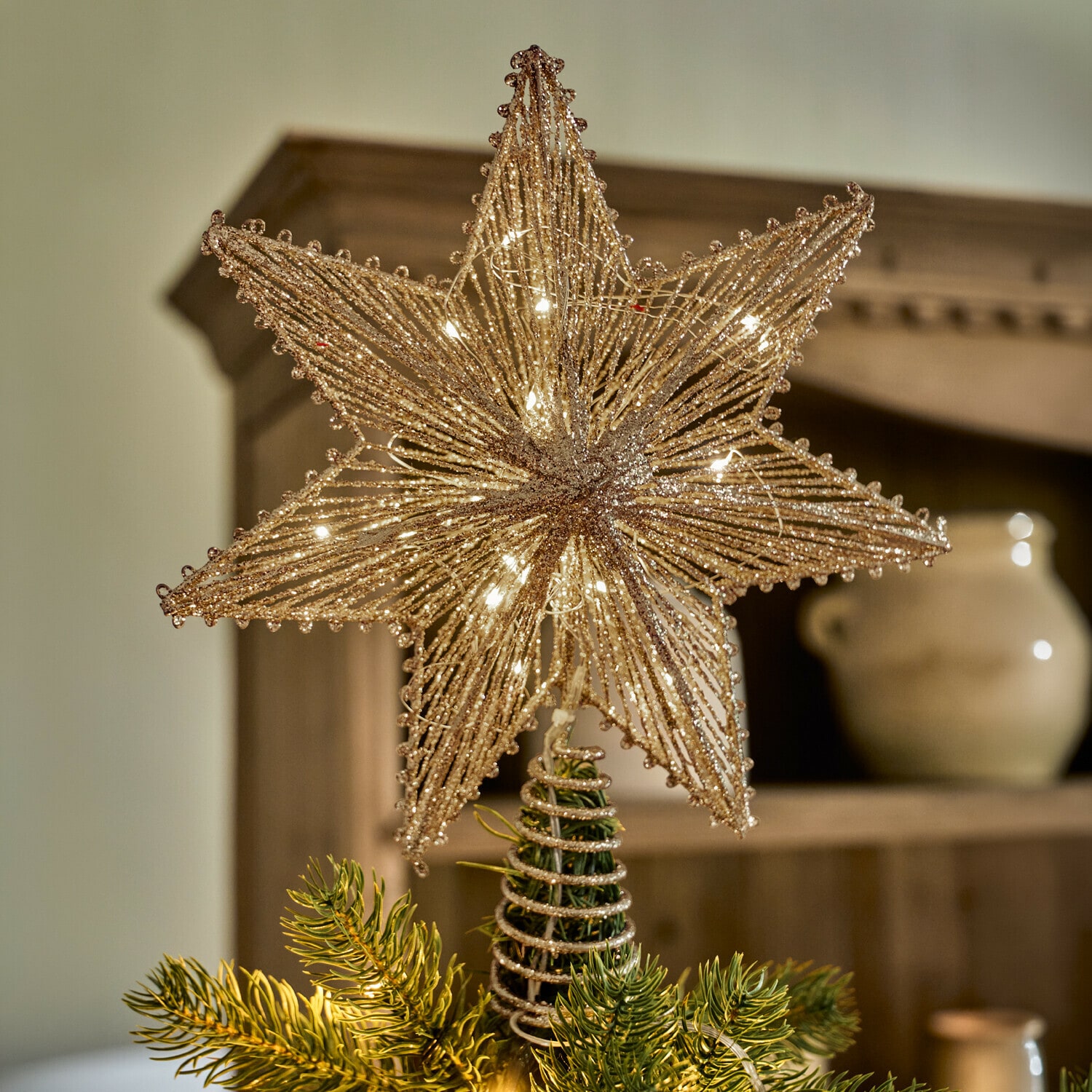 Puntale per albero di Natale a LED Amarosas