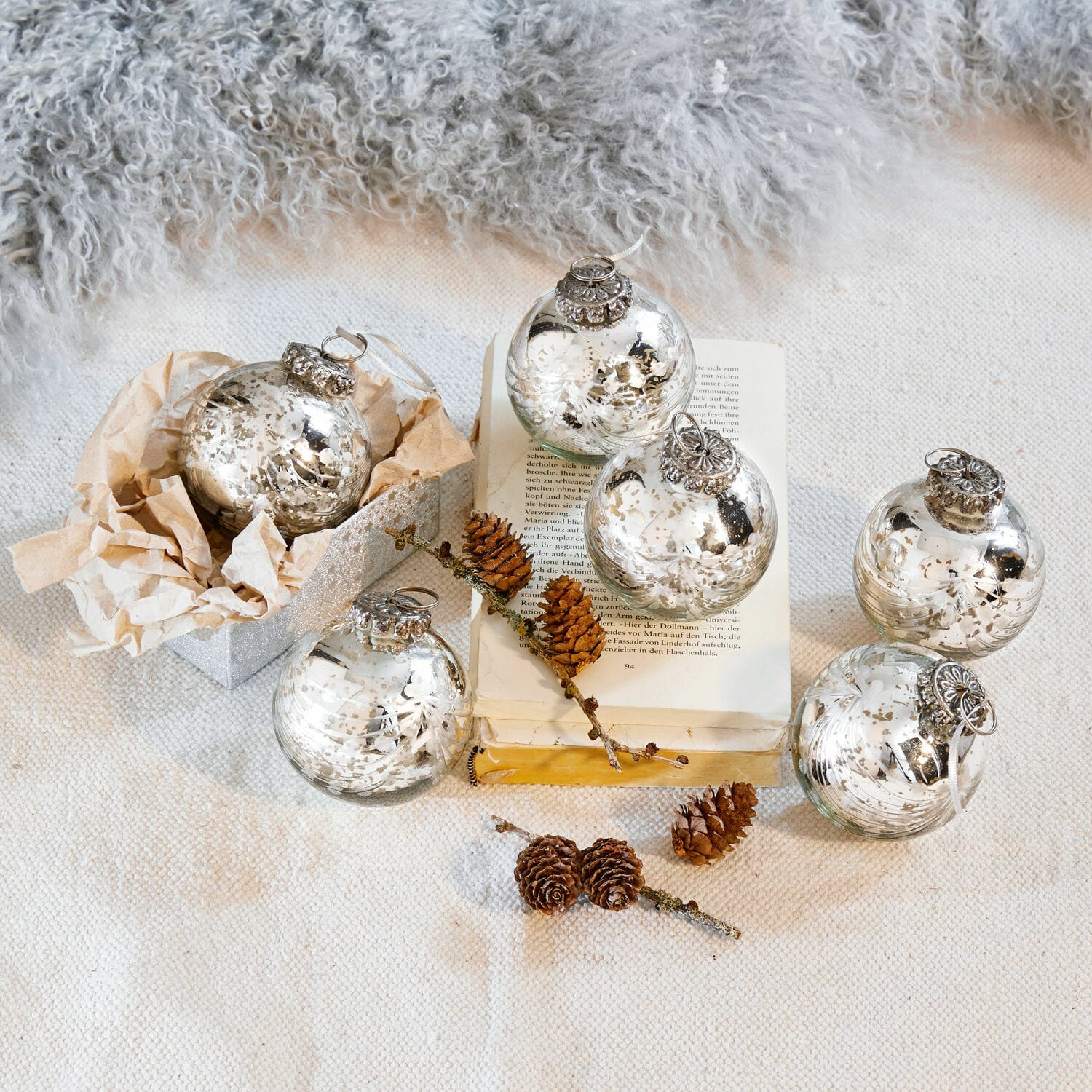 Set di 6 decorazioni natalizie Thorens