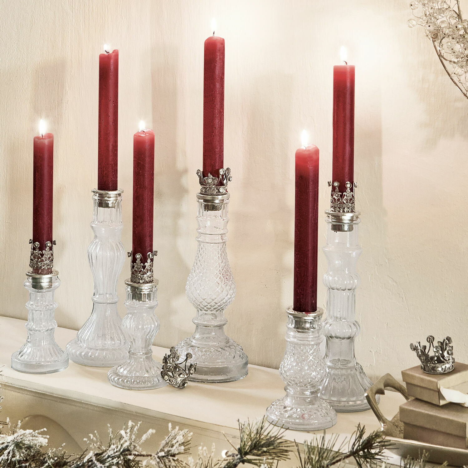 Set di 6 corone decorative Margareta