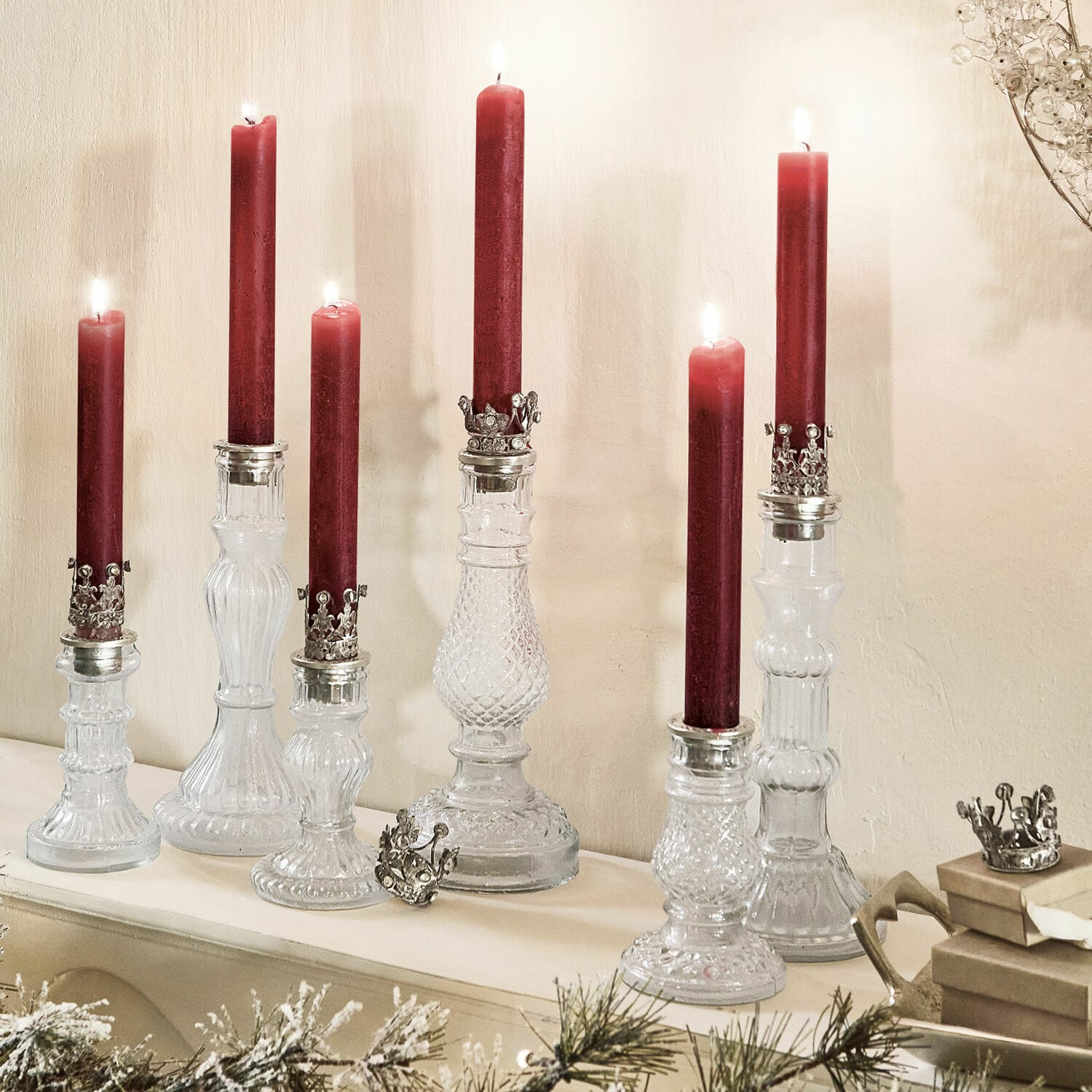 Set di 6 corone decorative Margareta