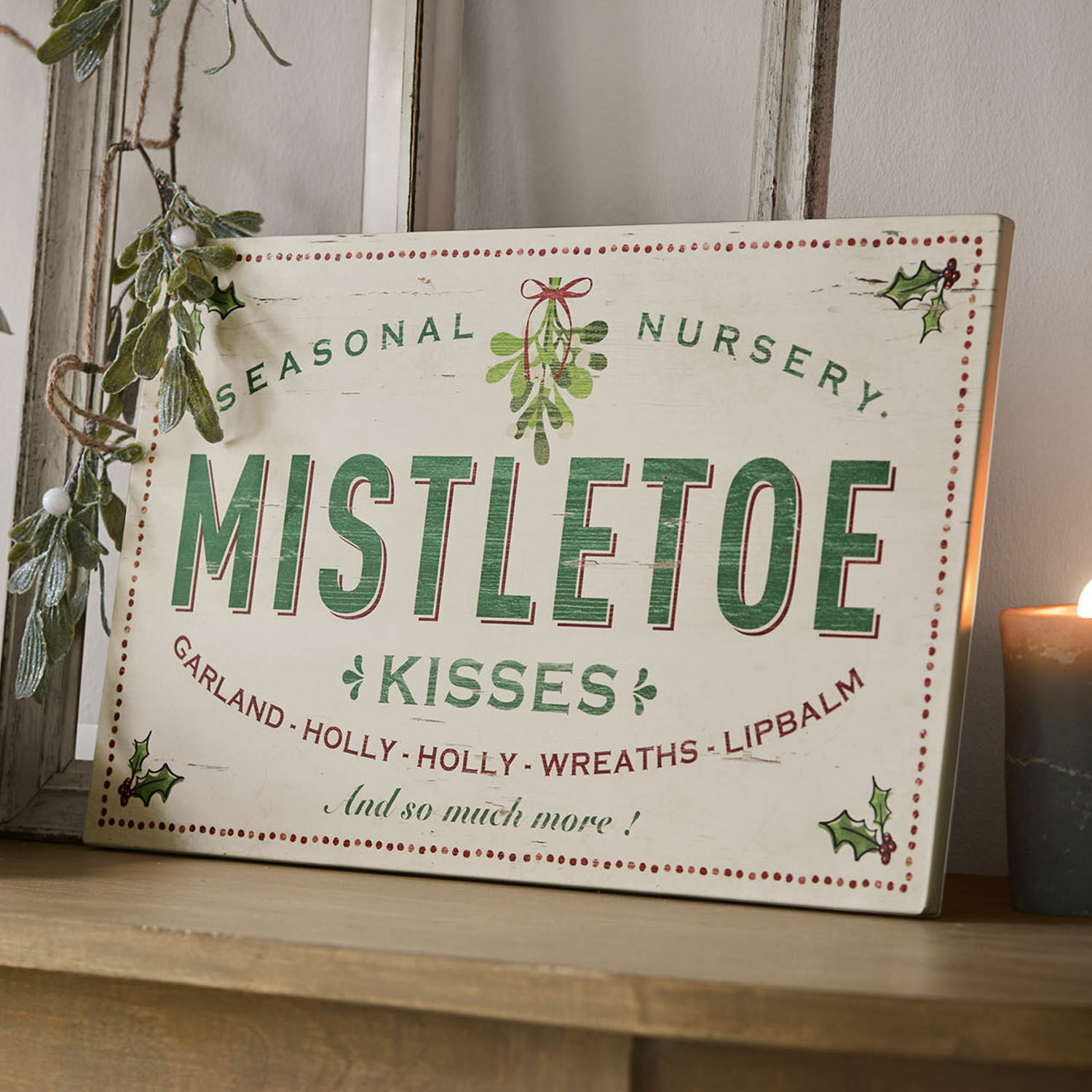 Targa decorativa Mistletoe