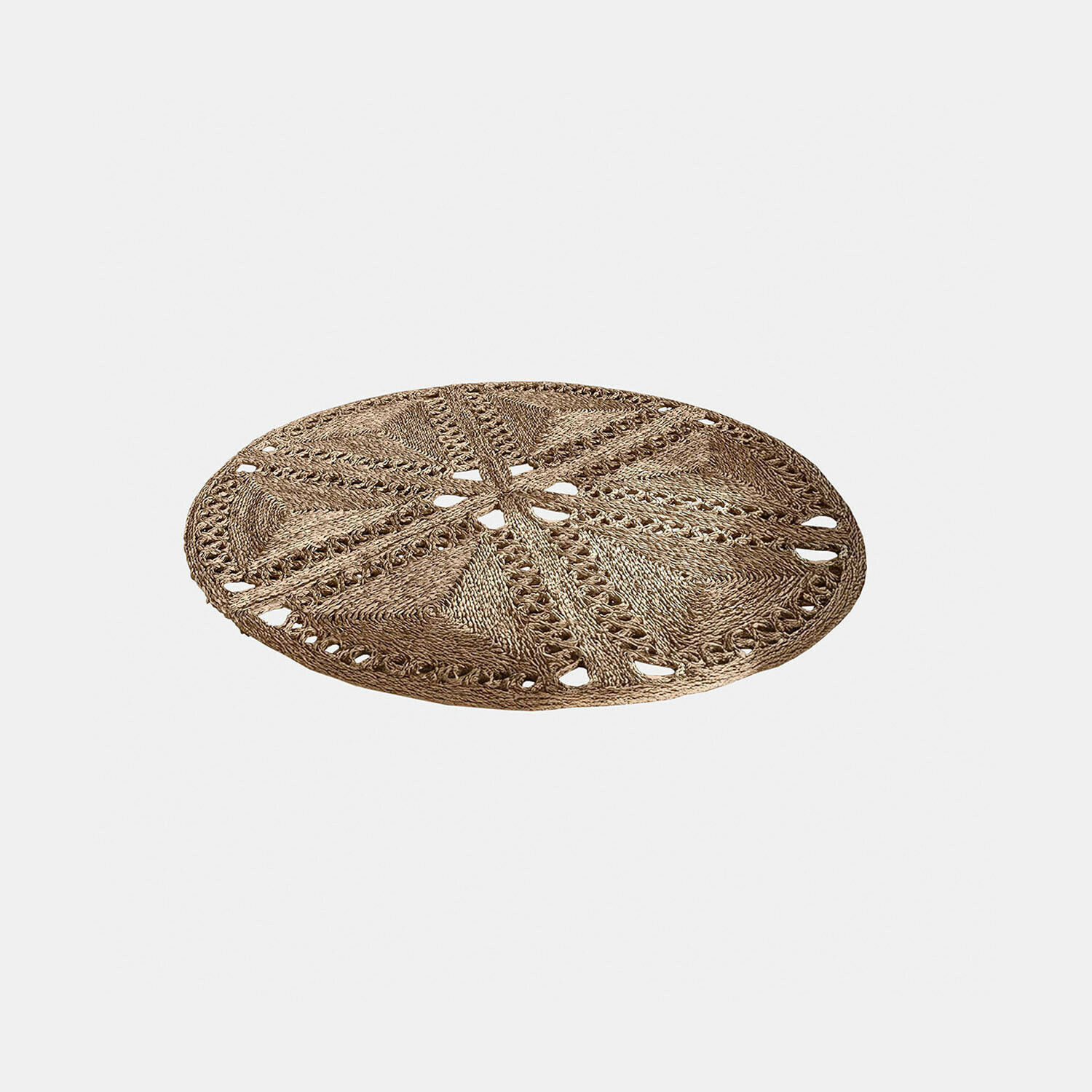 Tappeto Penwicks Tappeto rotondo in fibra naturale intrecciata beige, decorativo e resistente