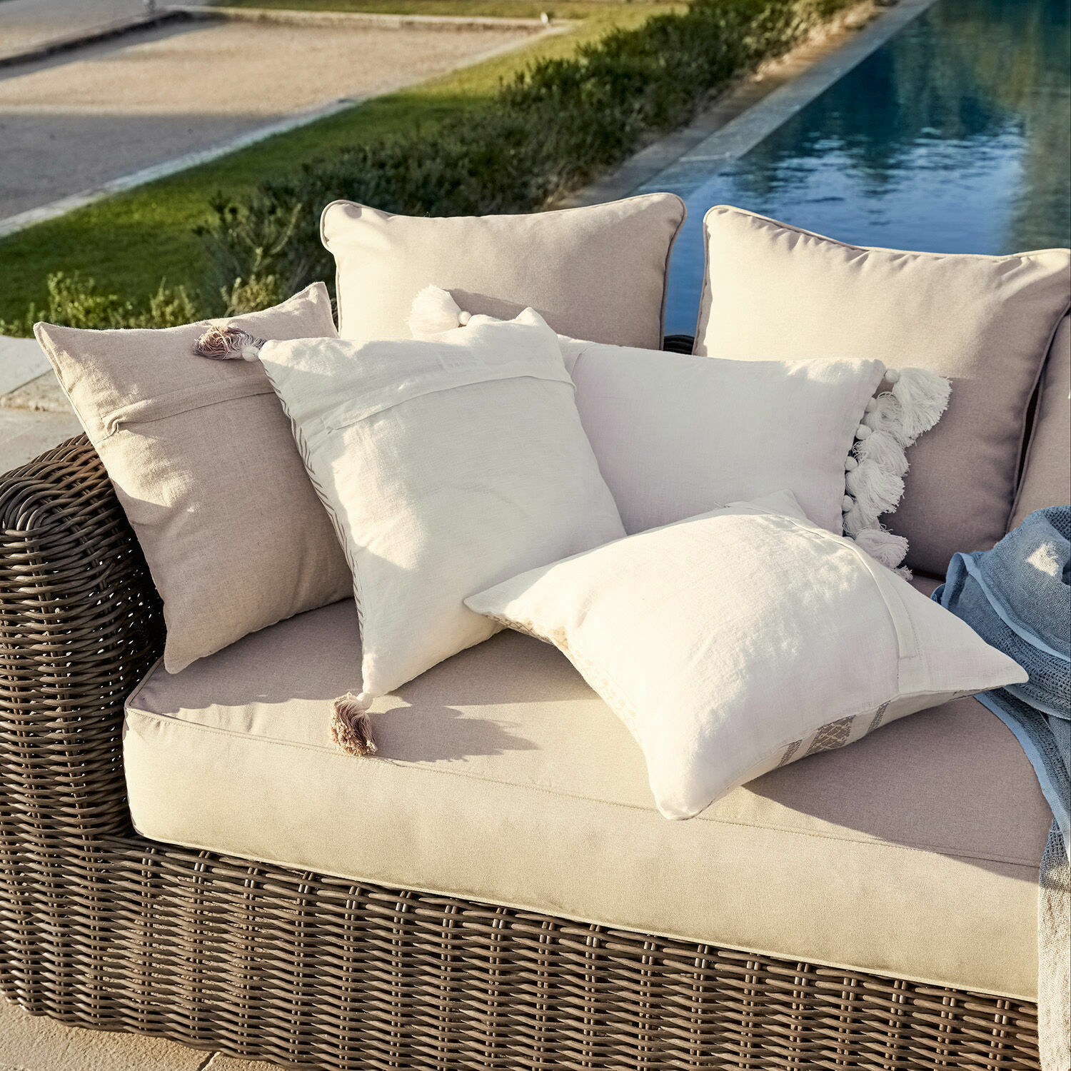 Set di 4 copricuscini Olette