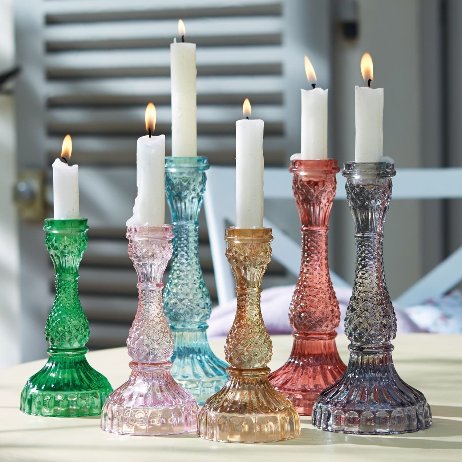 Set di 6 candelieri Moana