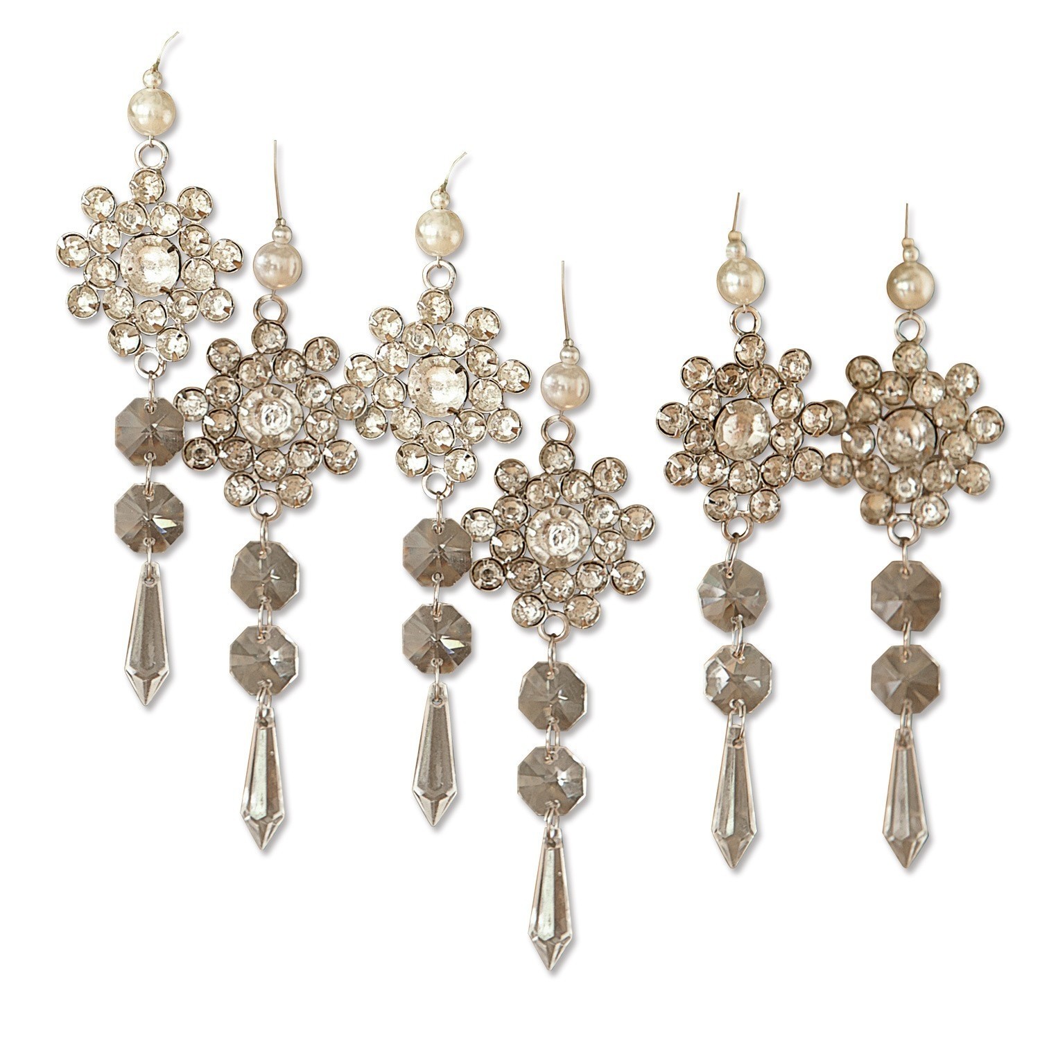 Set di 6 decorazioni da appendere Fleurette
