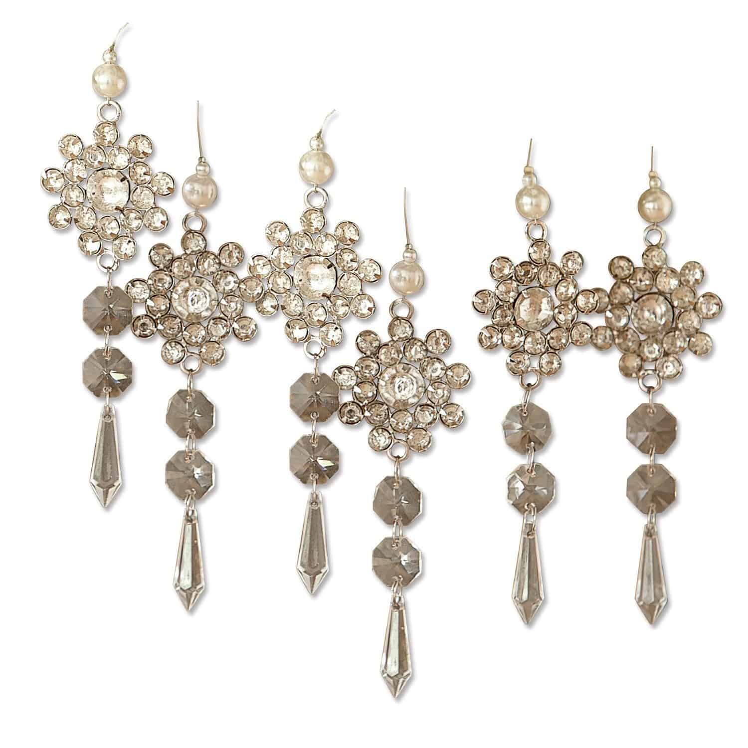 Set di 6 decorazioni da appendere Fleurette