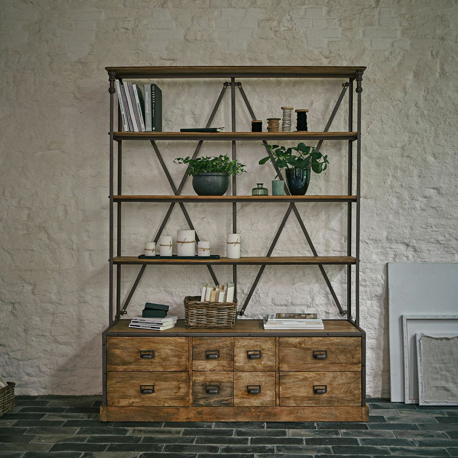 Scaffale con cassetti Lemuel