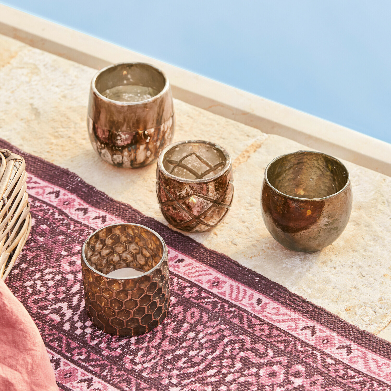 Set di 4 portalumini Marine