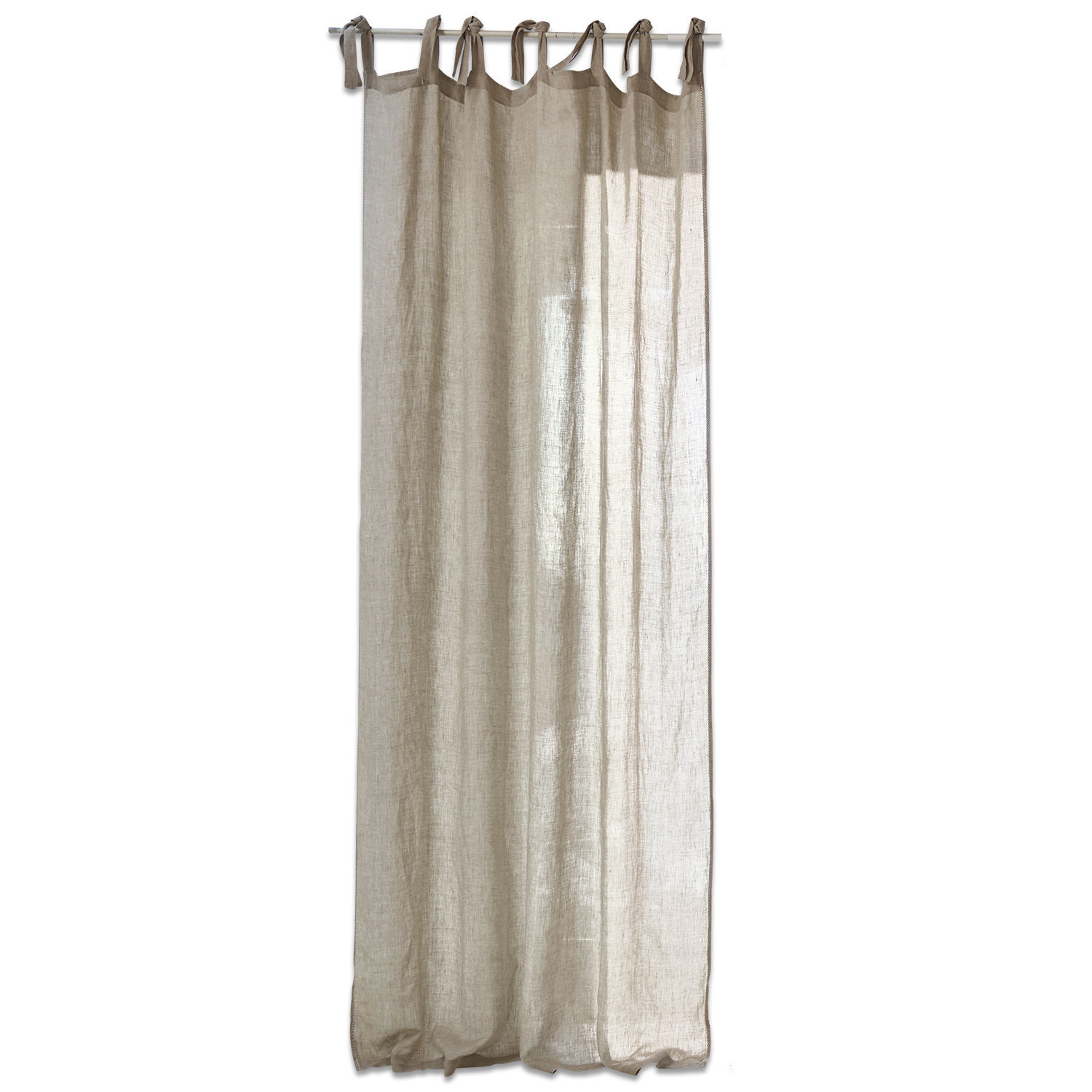 beige Tenda Monthelie beige in lino leggero, decorativa e ariosa, elegante decorazione per finestre