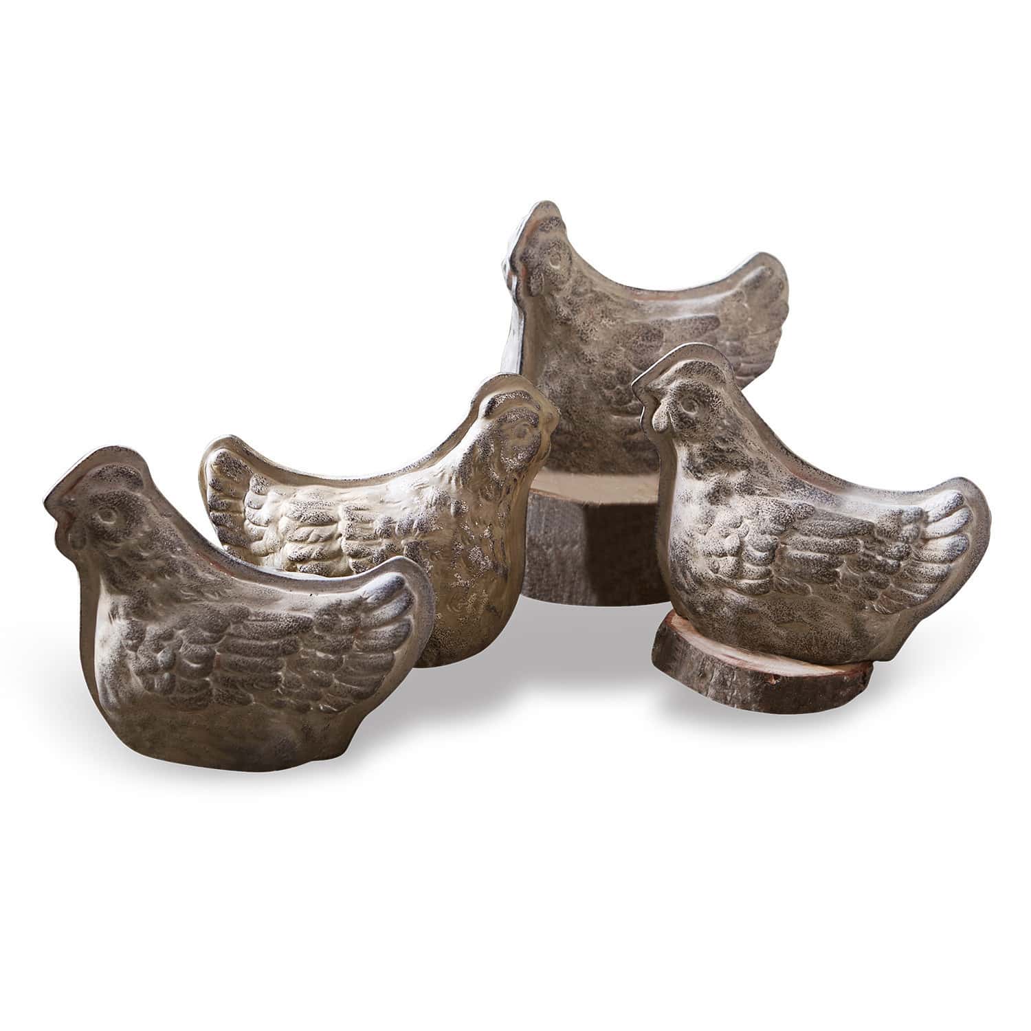 Set di 4 galline decorative Henrietta