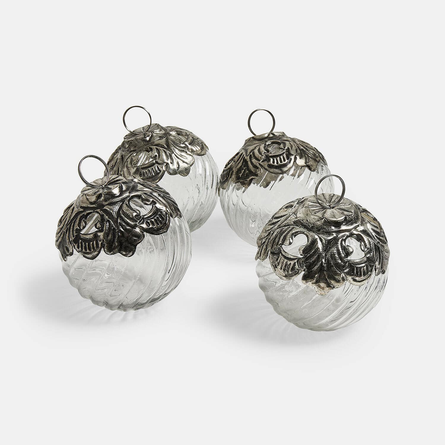 Set di 4 palline di Natale Valévoise
