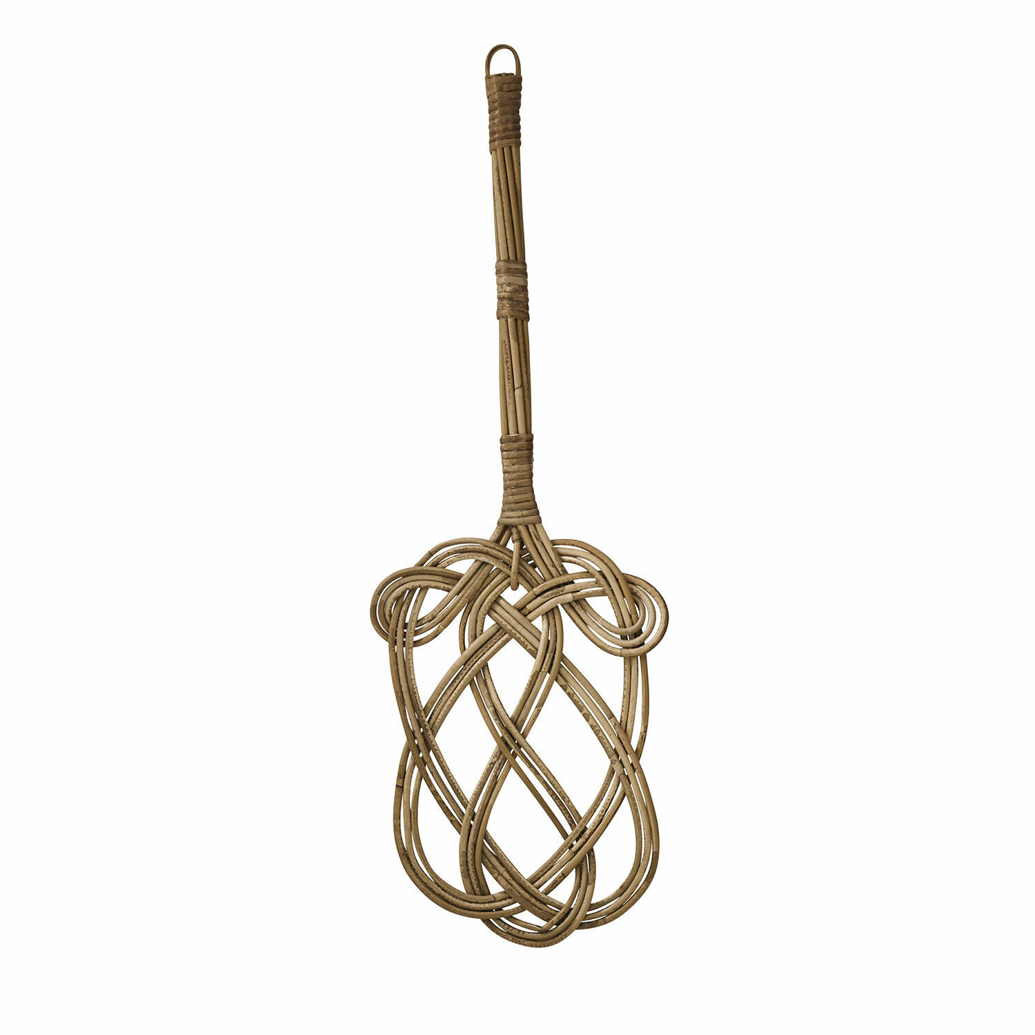 Battipanni Yarven Scopetta decorativa in rattan colore naturale per interni e decorazioni da parete