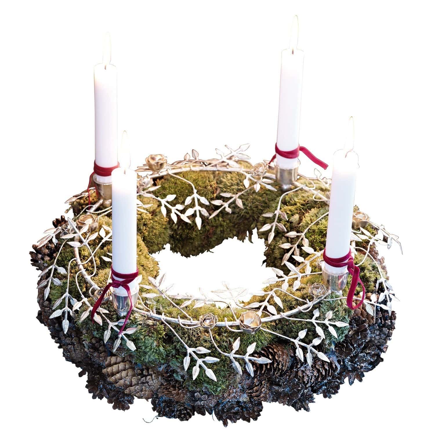 Ghirlanda con candele Patrice