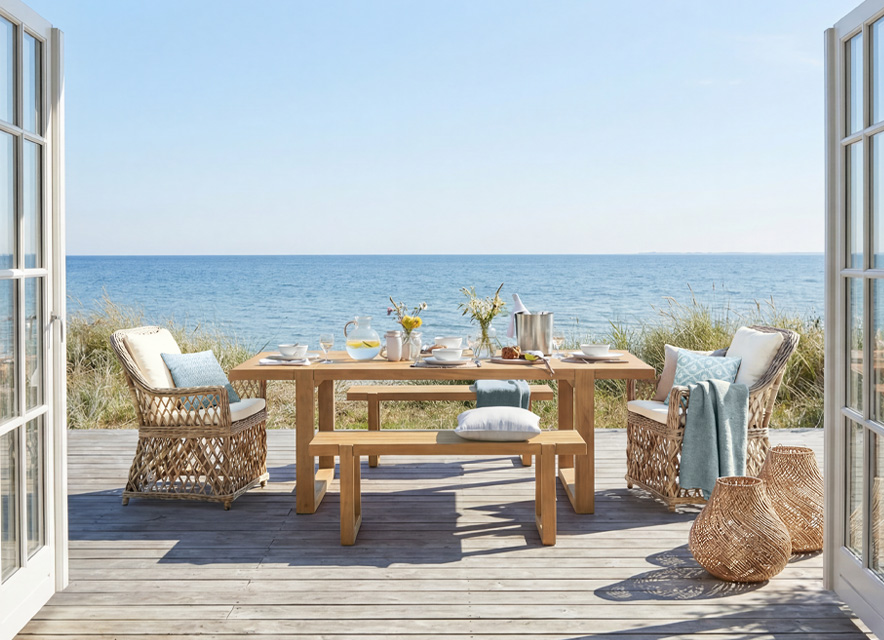 Brunch con vista mare