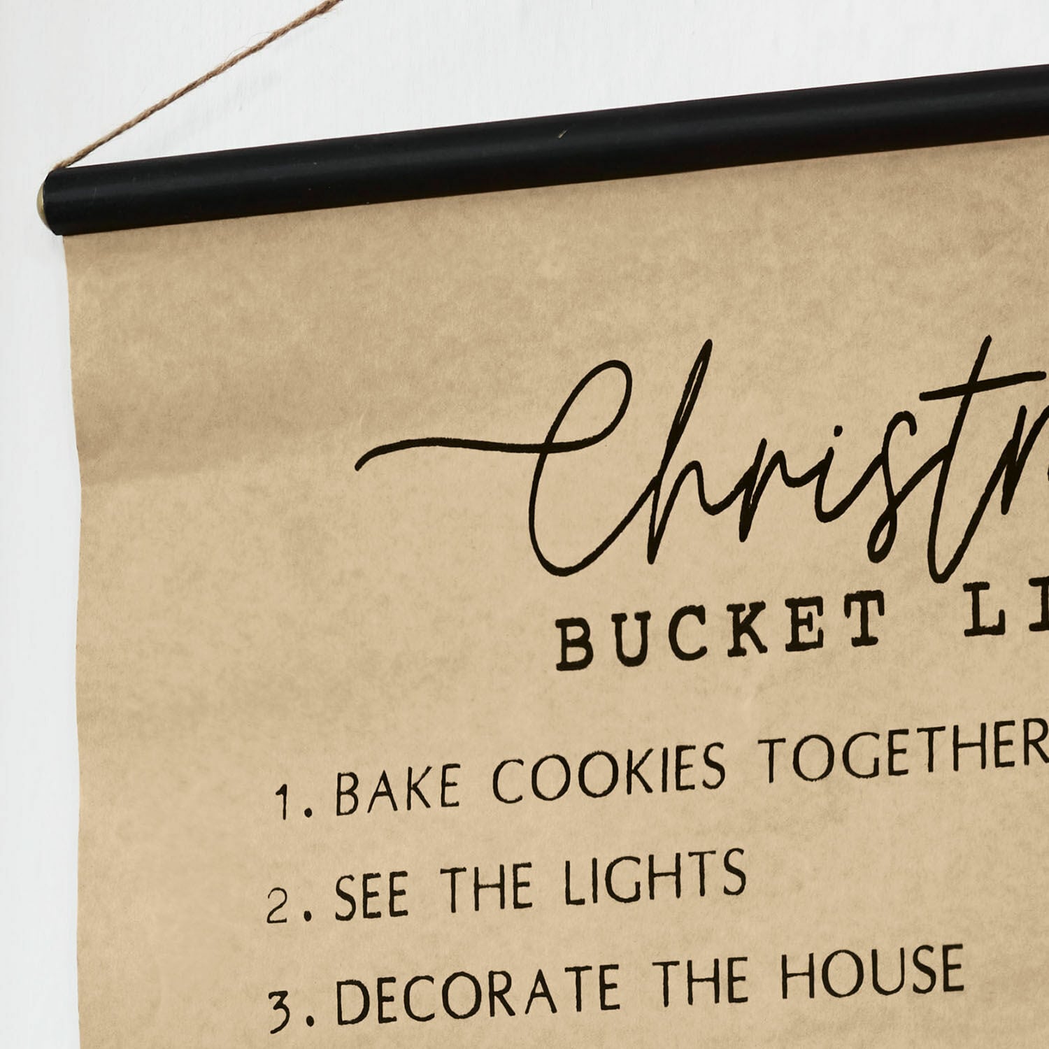 Stampa decorativa Christmas Bucket List