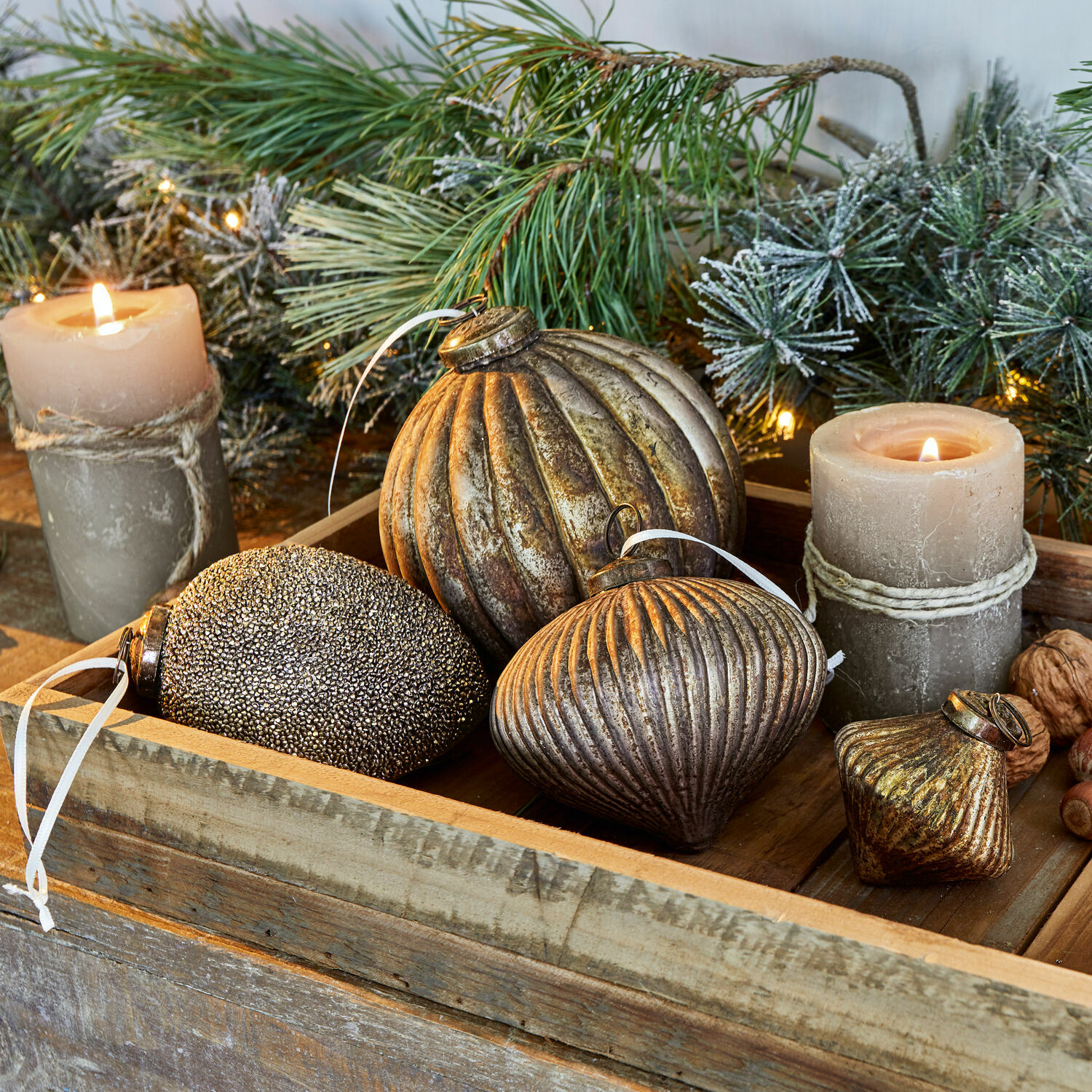 Set di 4 decorazioni natalizie Janine