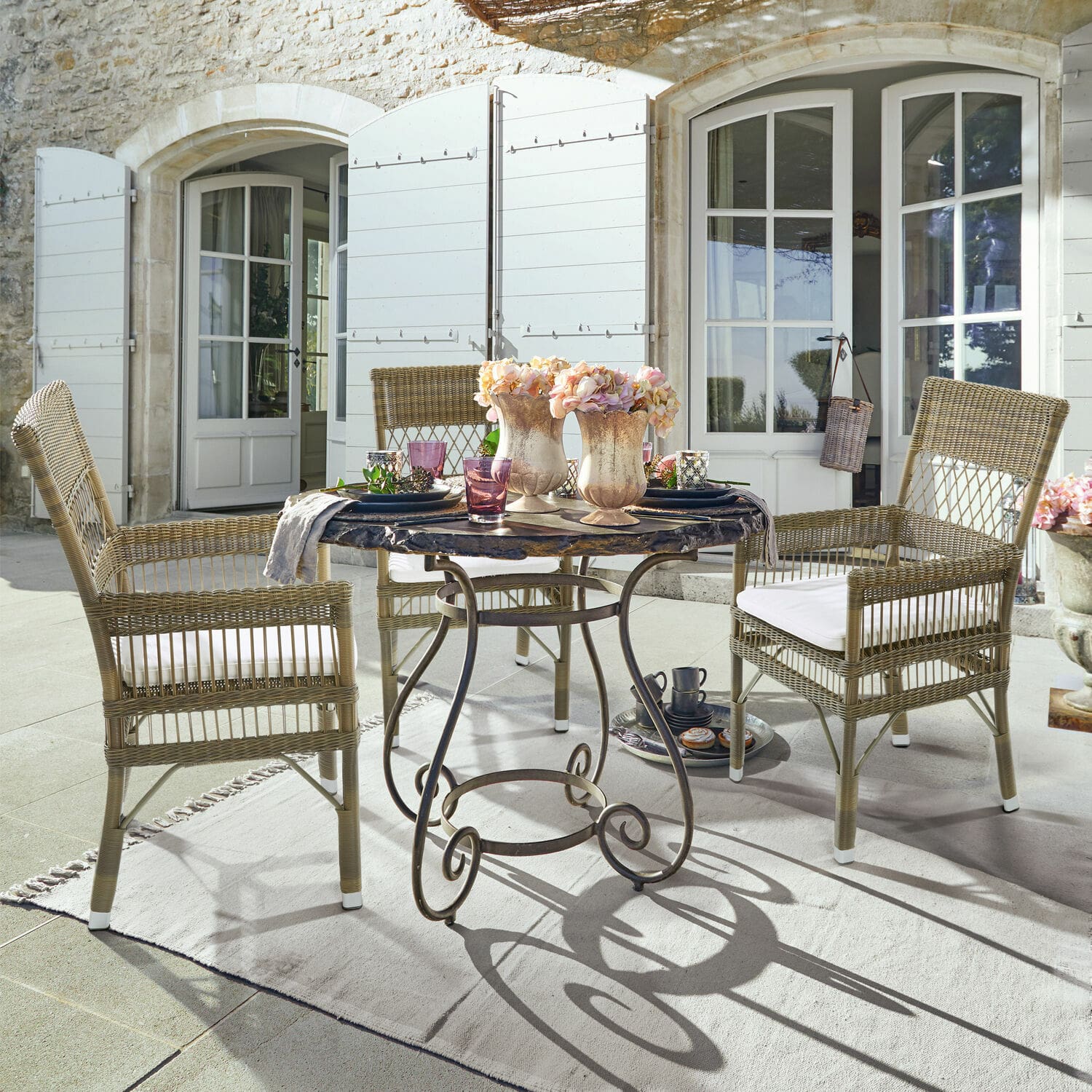 Sedia con braccioli Taunton
