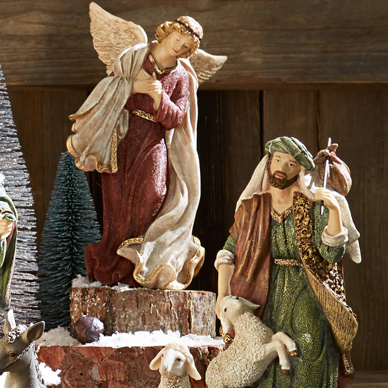 Set di 11 statuine per il presepe Christi