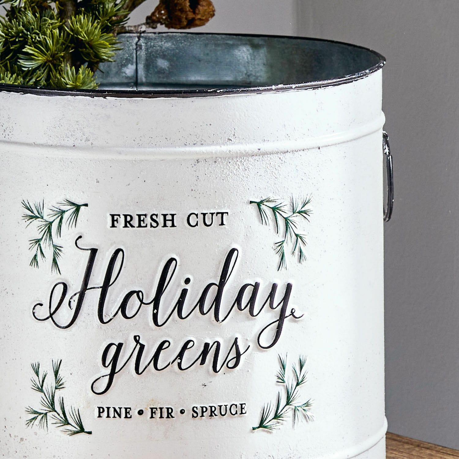 Coppia di portavasi Holiday Greens