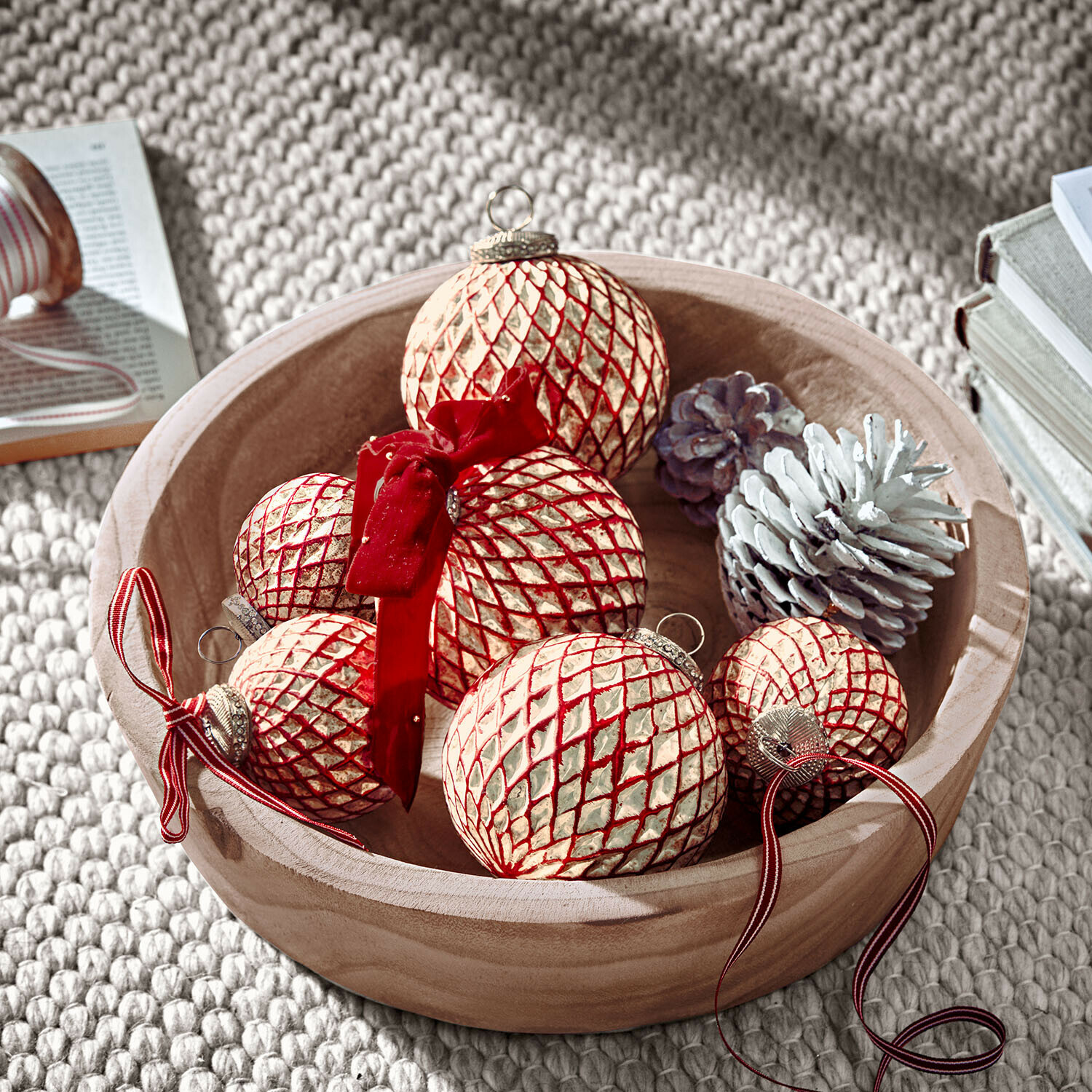 Set di 6 decorazioni natalizie Aleviah