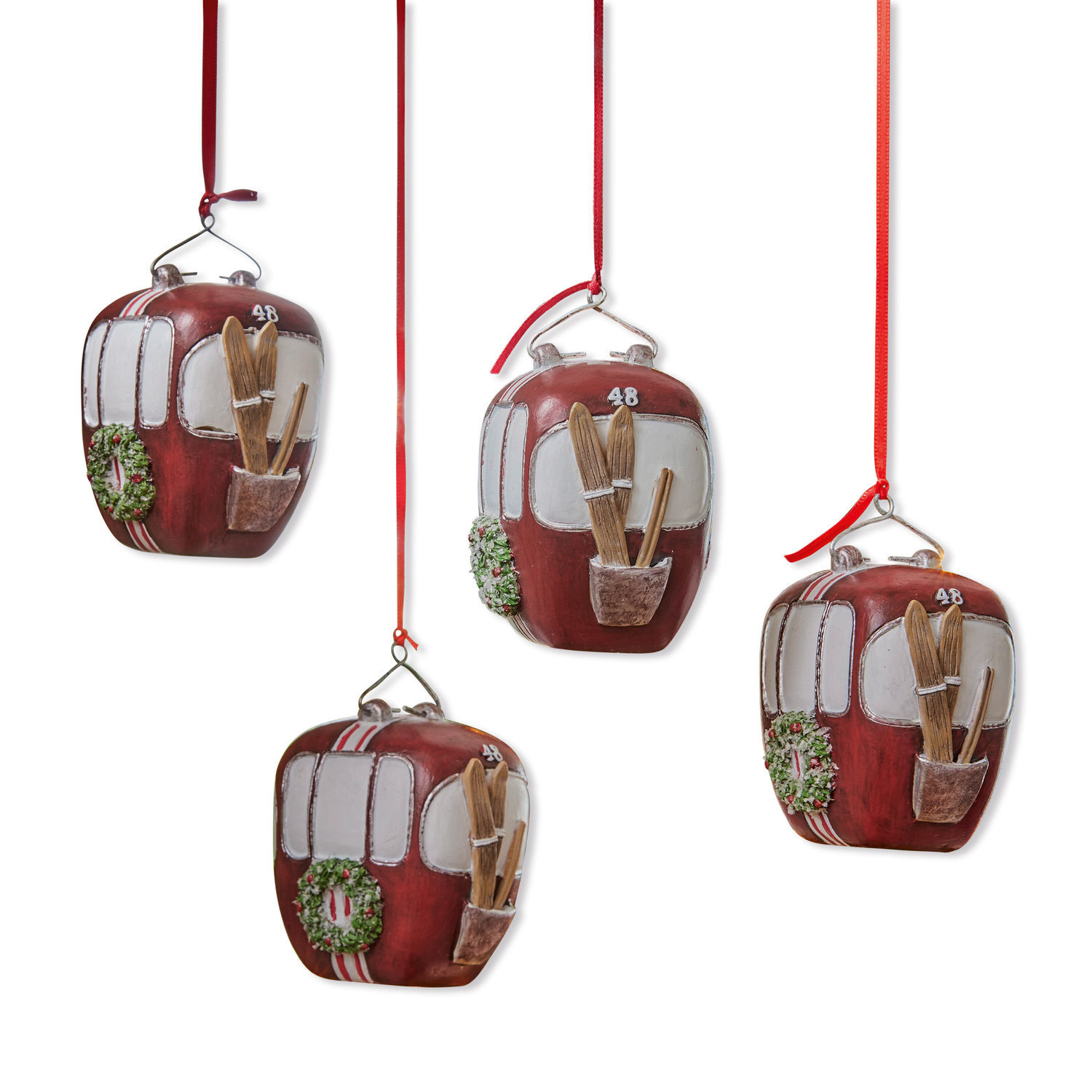 Set di 4 decorazioni da appendere Barnes
