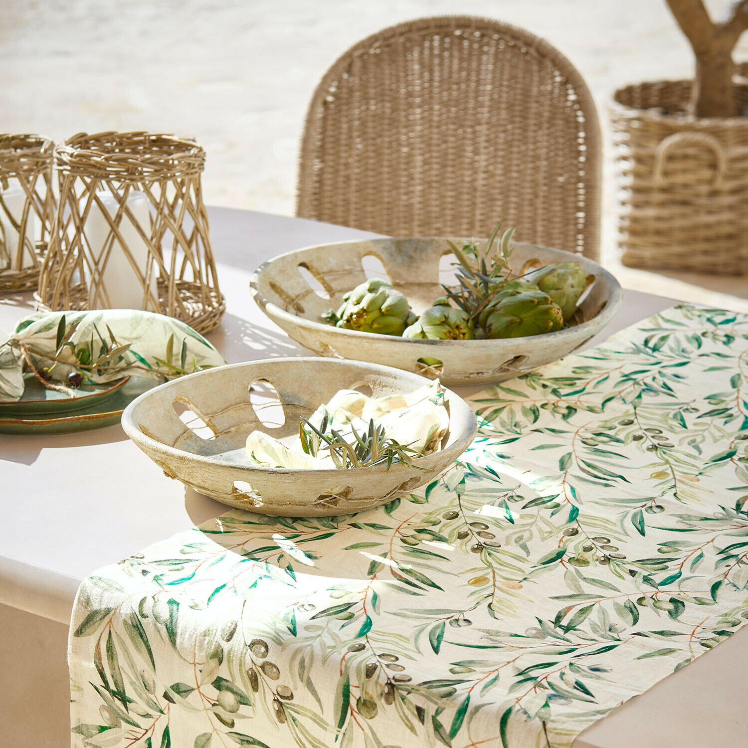 Coppia di ciotole decorative Delunas