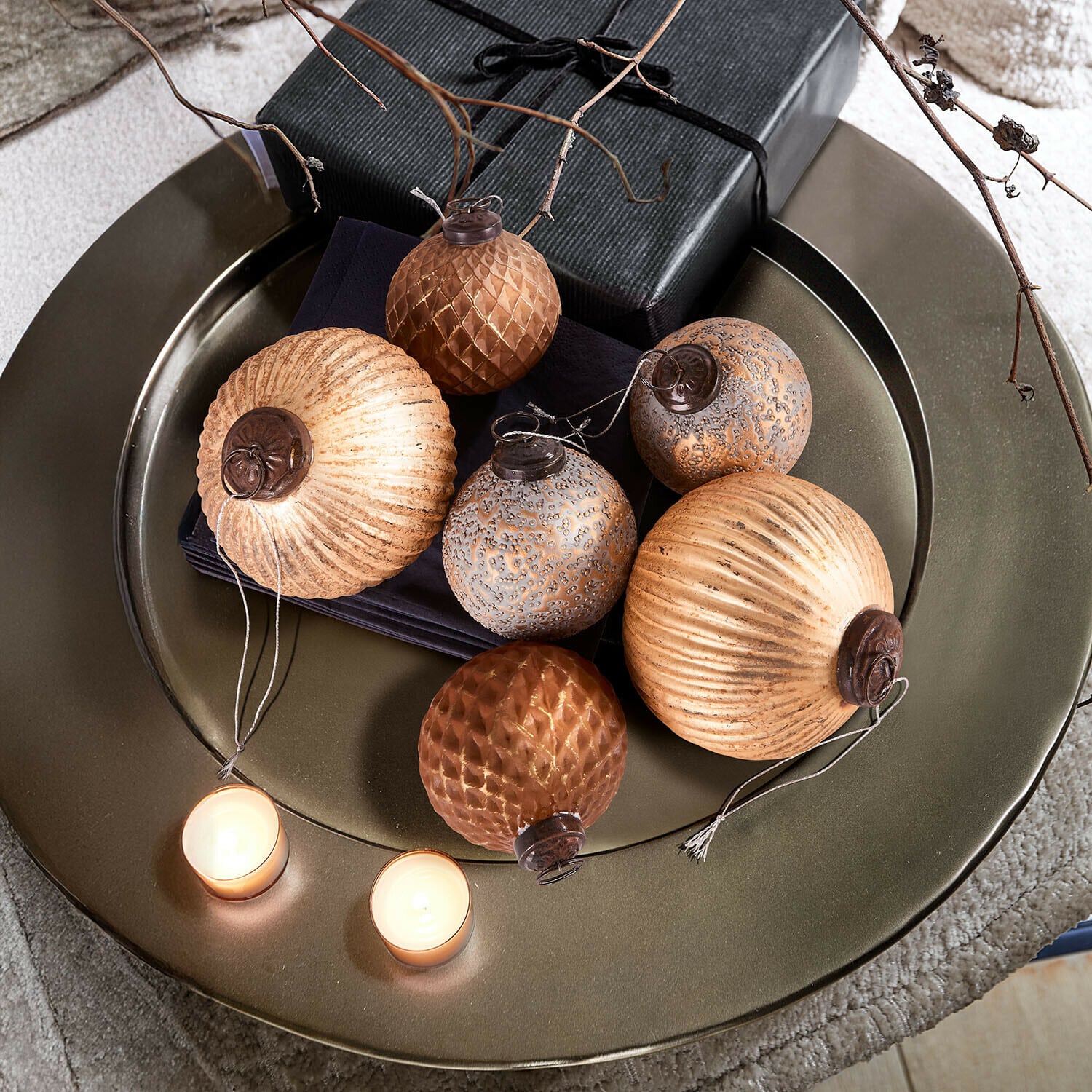 Set di 6 decorazioni per l"albero di Natale Évarine