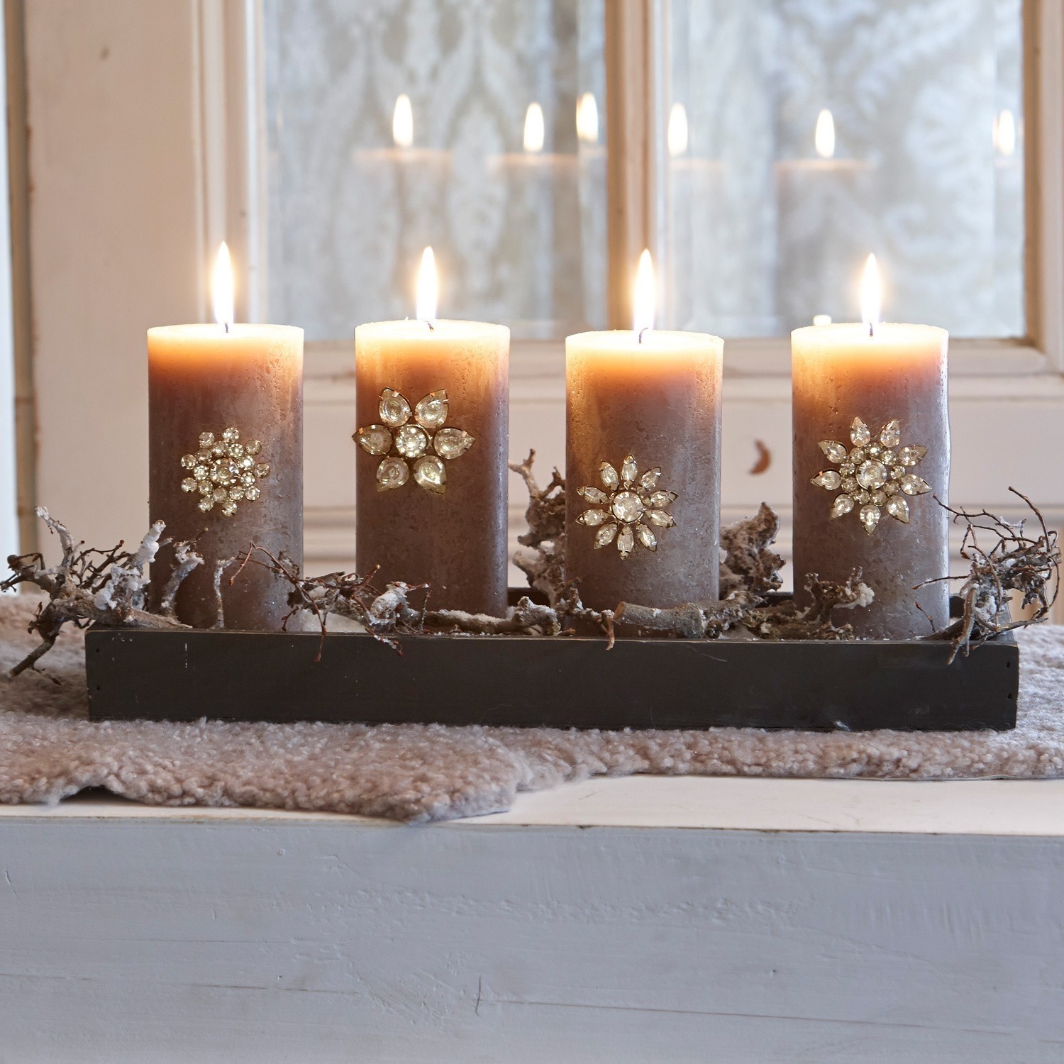 Spillette decorative, set da 4 pezzi Féron