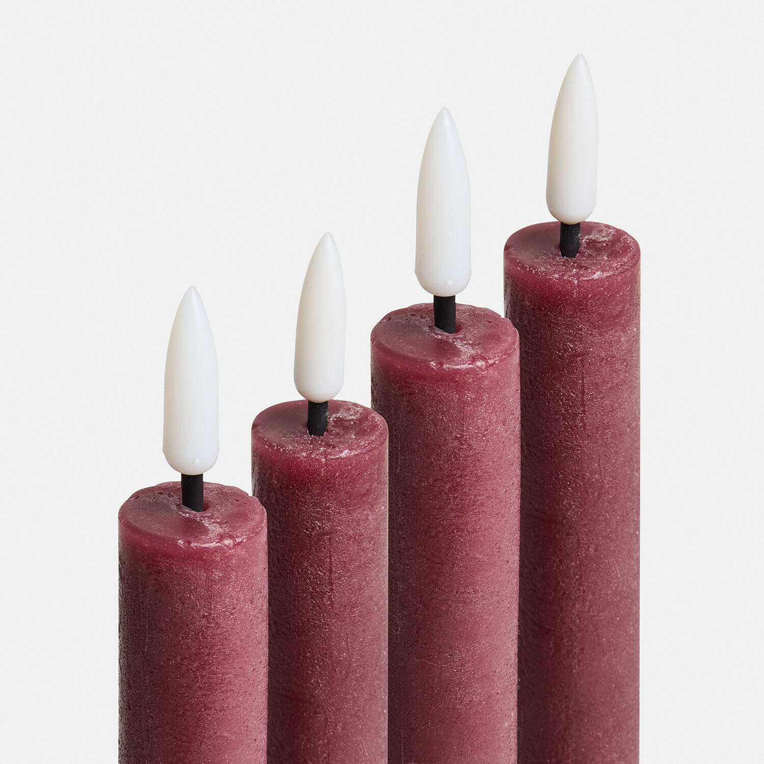 Set di 4 candele lunghe a LED Eldsora