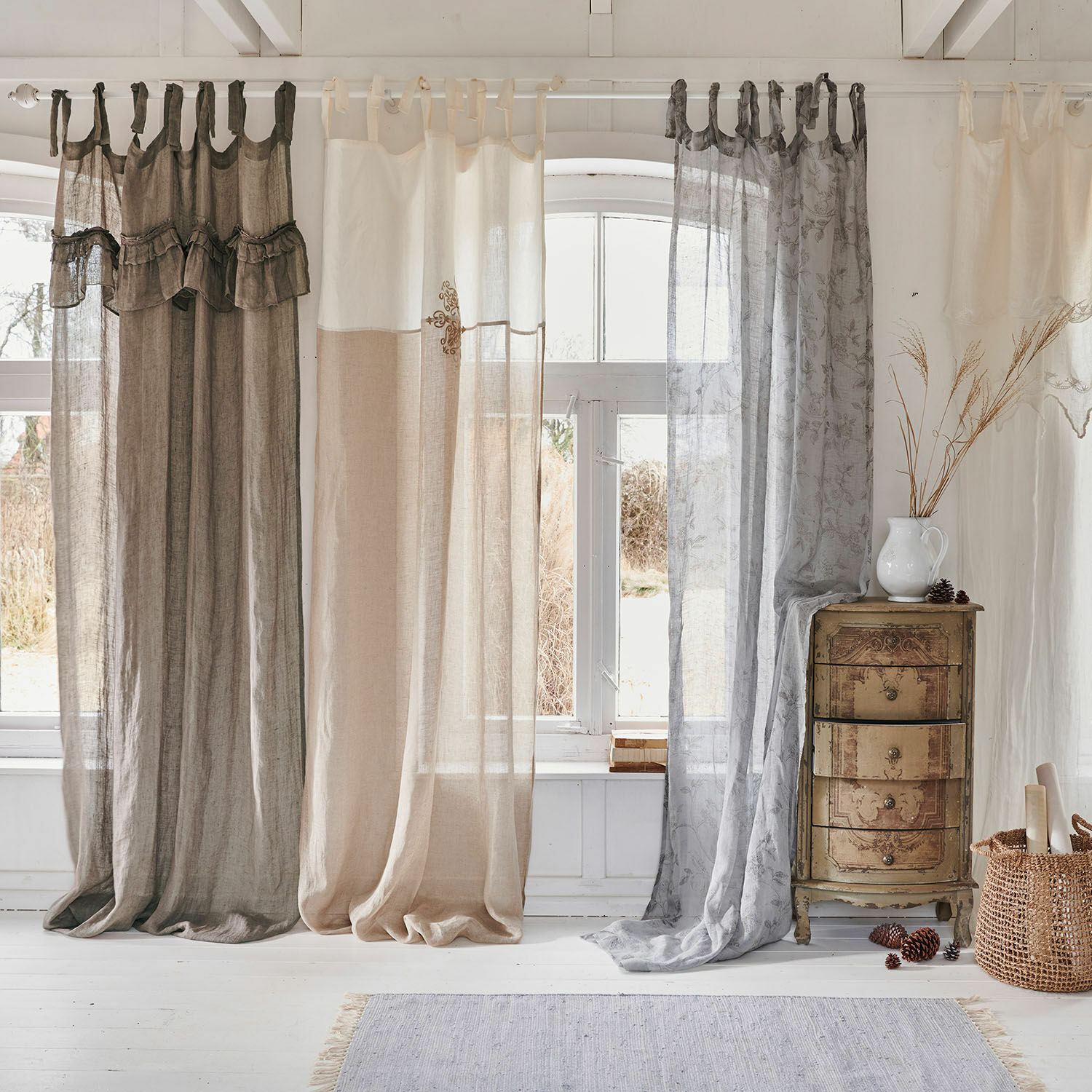Loberon Tenda Dedwen, Grigio/Lino Loberon Tenda Dedwen, Grigio/Lino