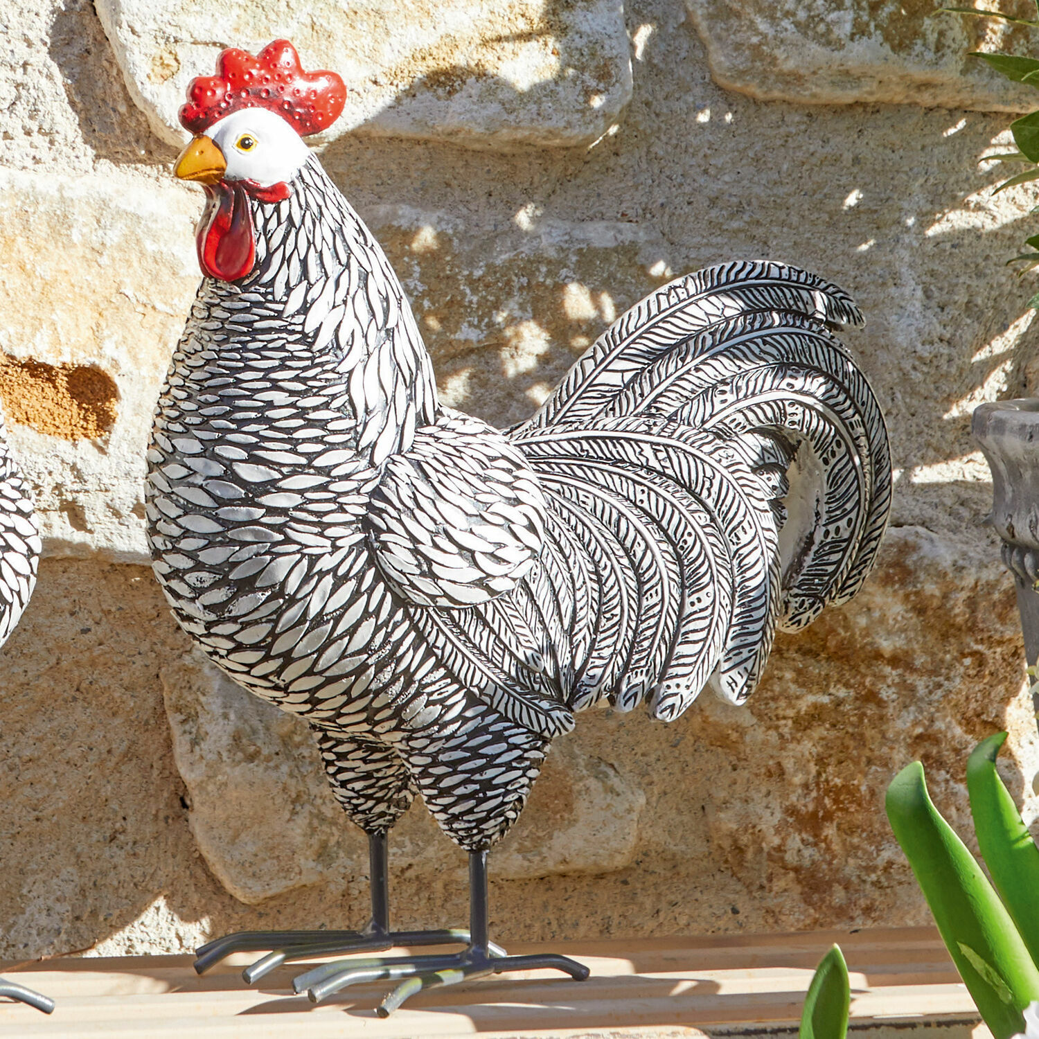 Coppia di galline decorative Mannis