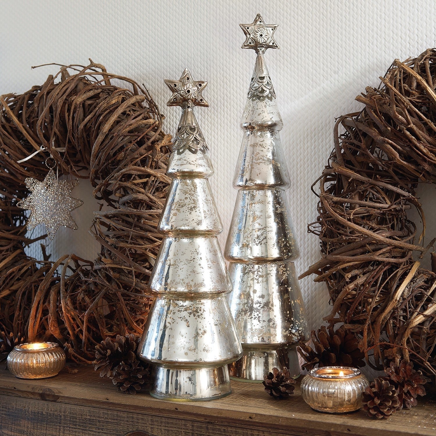 Coppia di alberi decorativi Thibaut