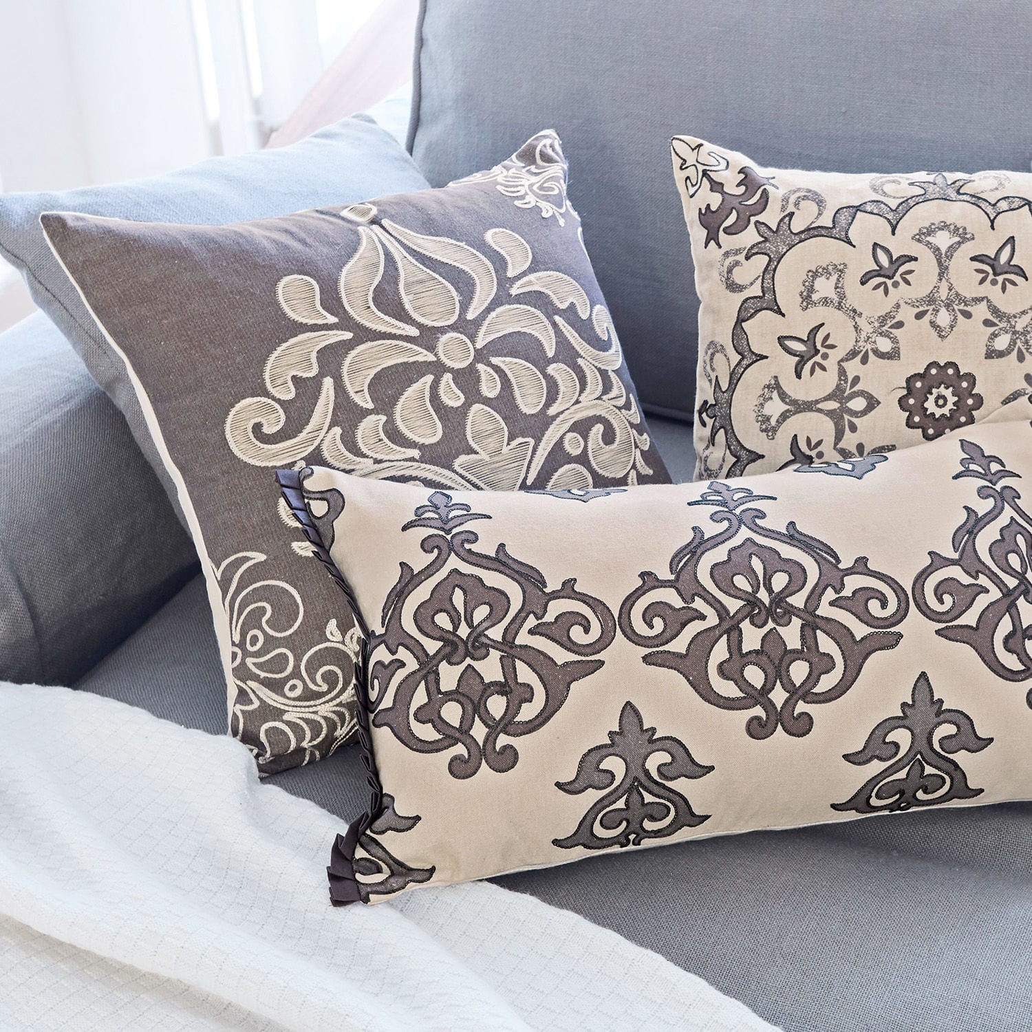 Set di 3 copricuscini Midasse