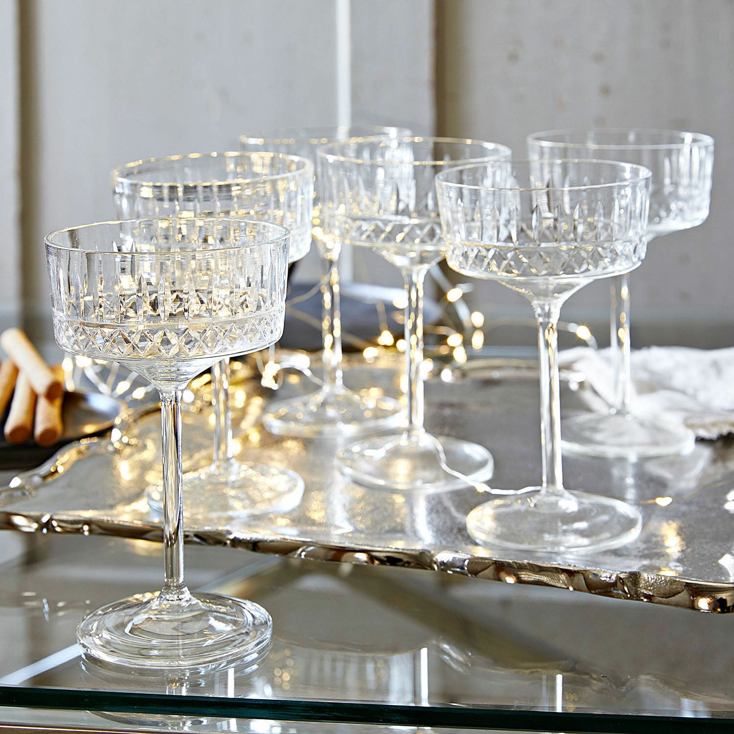 Set di 6 calici da spumante Deion