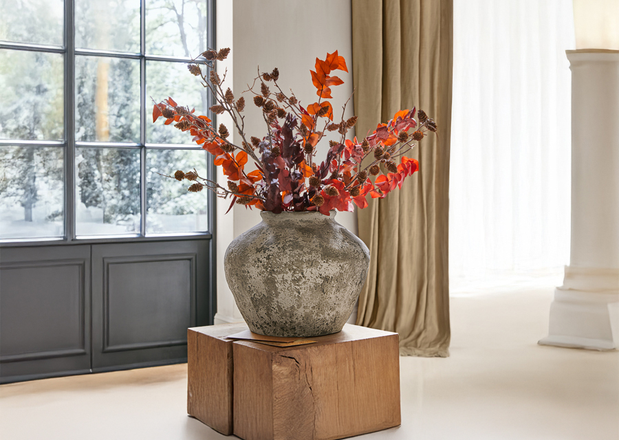 Fiori artificiali e secchi