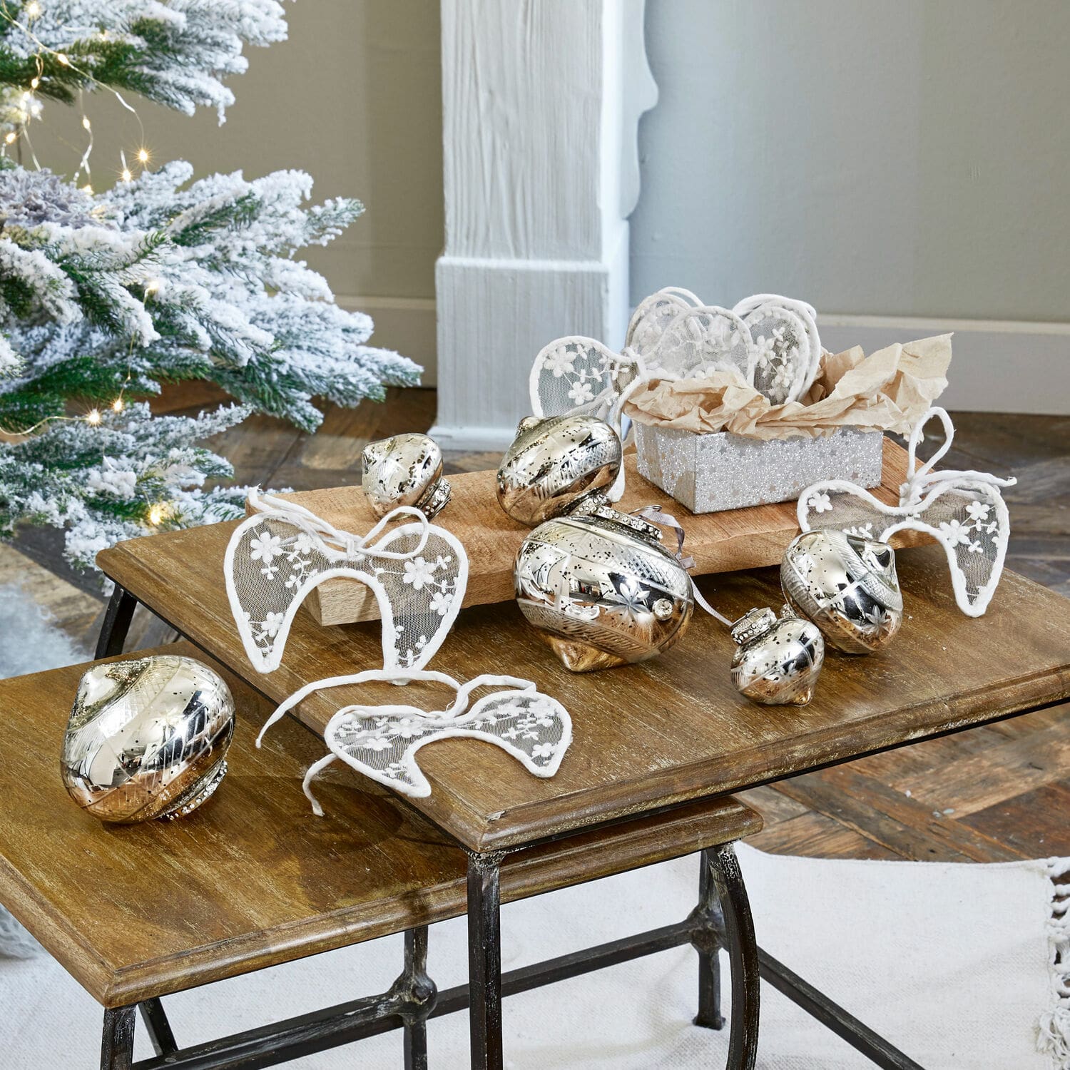Set di 6 decorazioni natalizie Sully