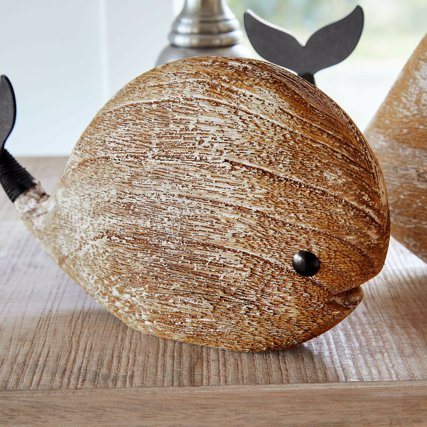 Coppia di balene decorative Brisdon